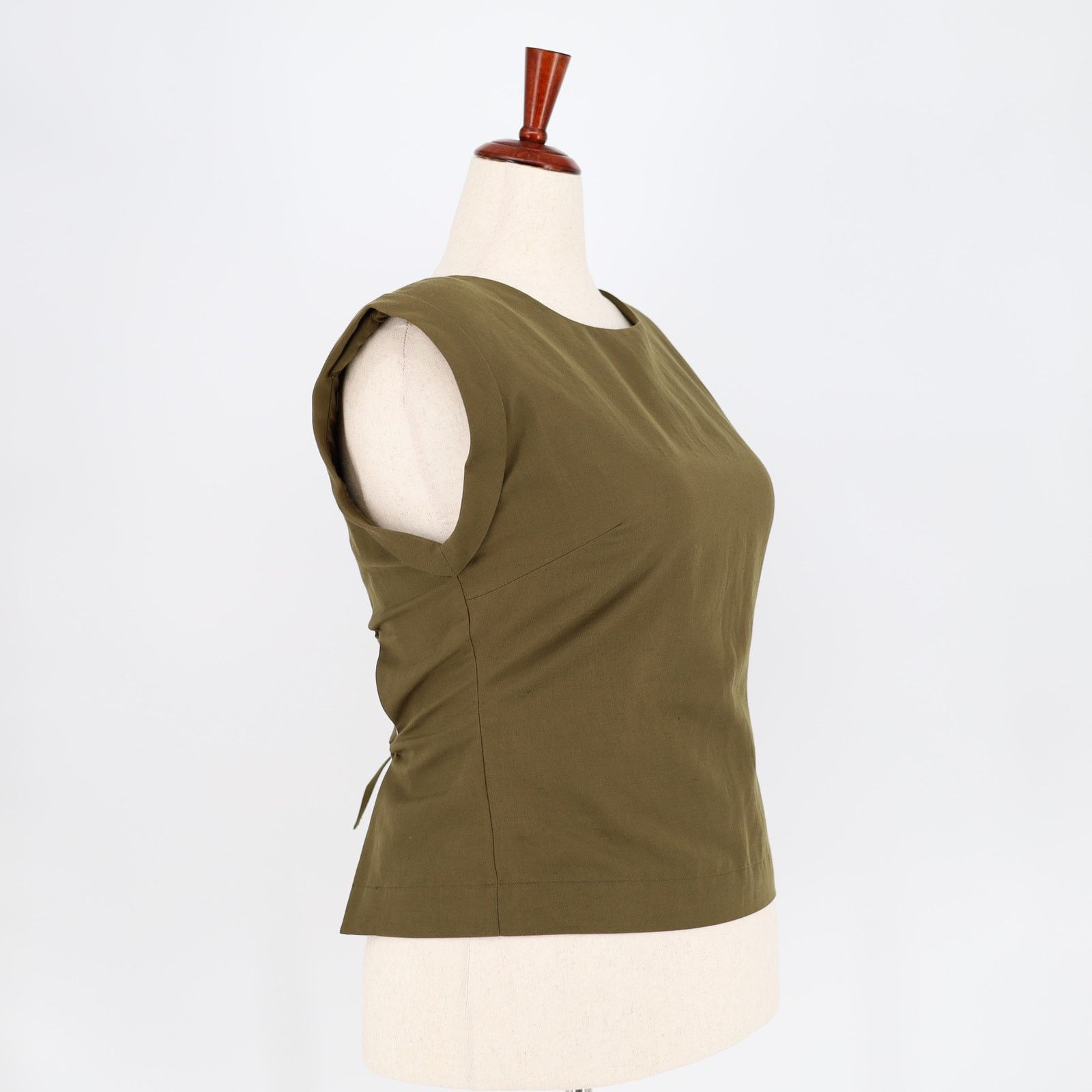 Frame Frame Women Linen/Cotton Lace Back Sleeveless Top Size L Size L / US 10 / IT 46 - 4 Thumbnail