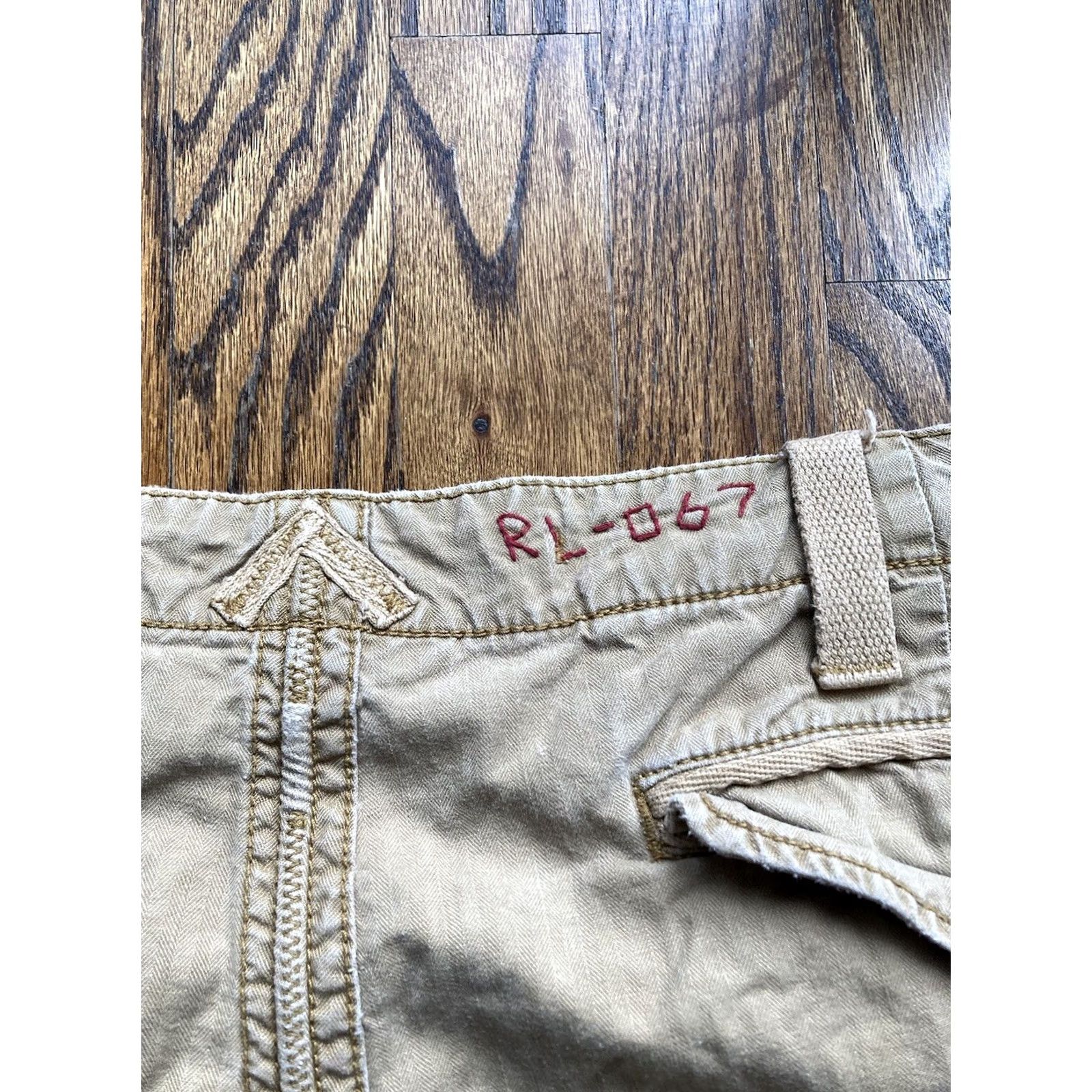 Polo Ralph Lauren VINTAGE Polo Ralph Lauren Cargo Shorts Mens 40 Beige Cotton Flat Front Pockets 90s Army Baggy Size US L / EU 52-54 / 3 - 3 Thumbnail