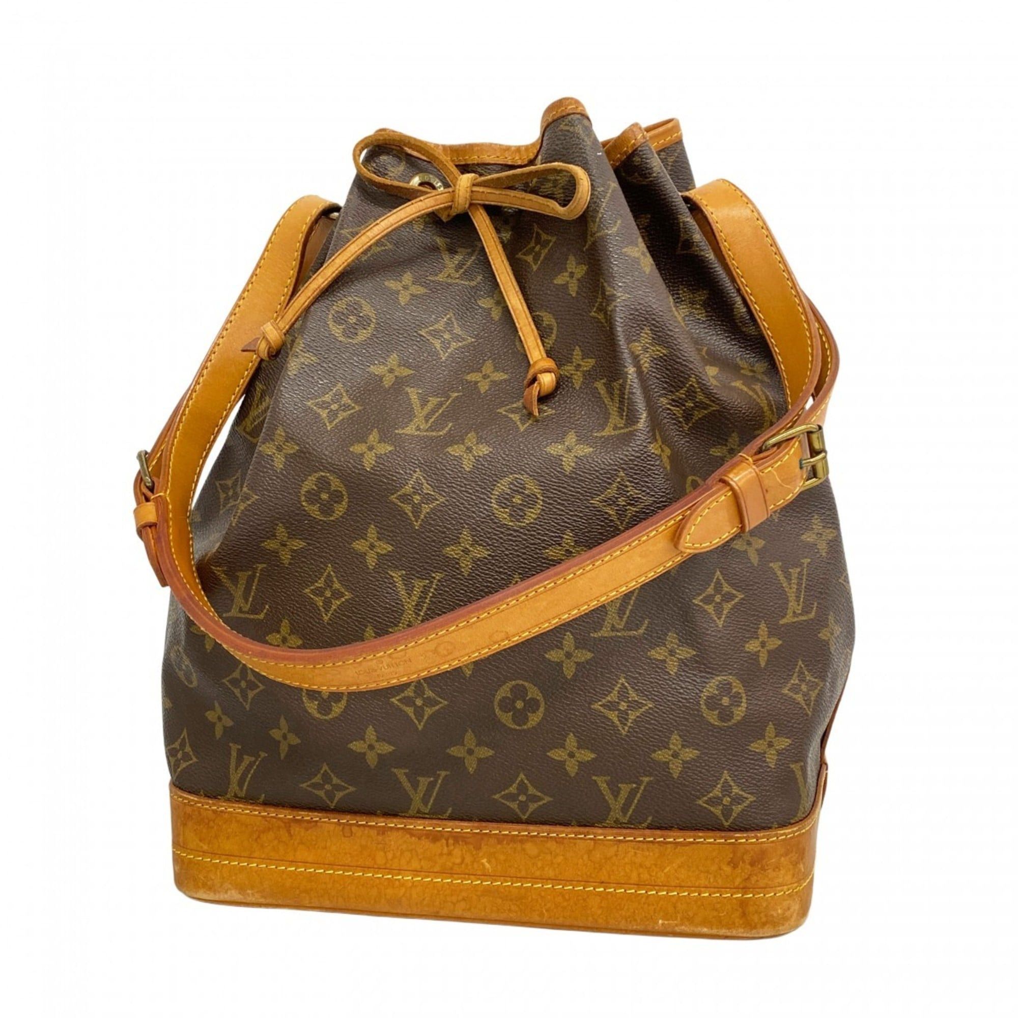 Louis Vuitton Monogram Noe Shoulder Bag M42224 Brown Women's