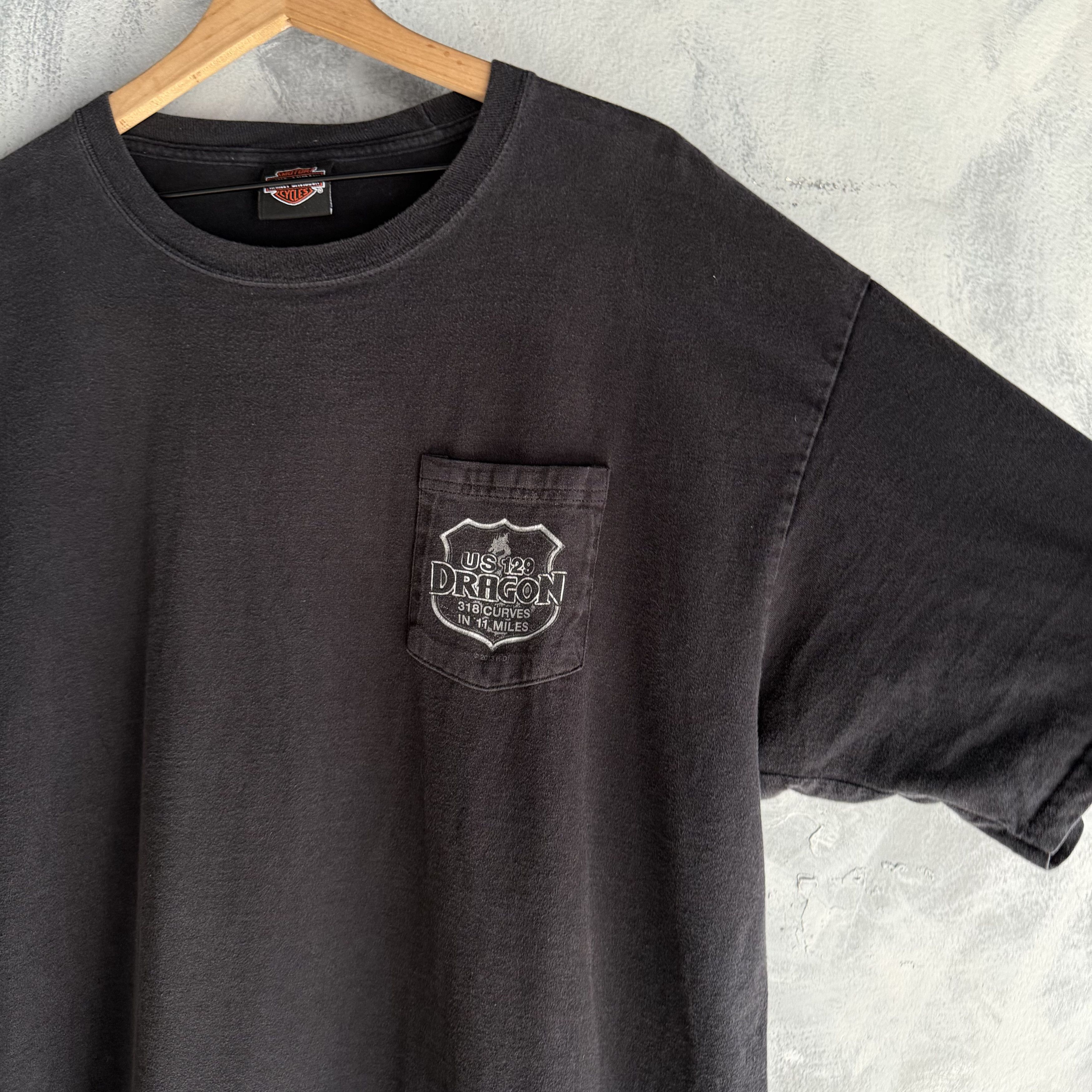 Harley Davidson Vtg Harley Davidson T Shirt Mens 2XL US 129 Dragon Bike Size US XXL / EU 58 / 5 - 3 Thumbnail