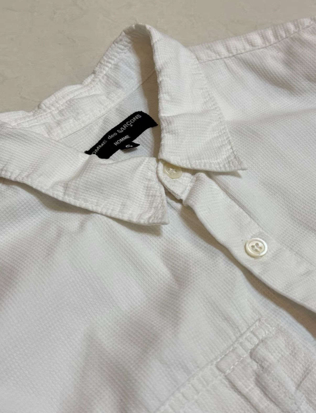 Comme des Garcons Comme des Garçons Homme Waffle-Knit Shirt Size US S / EU 44-46 / 1 - 3 Thumbnail