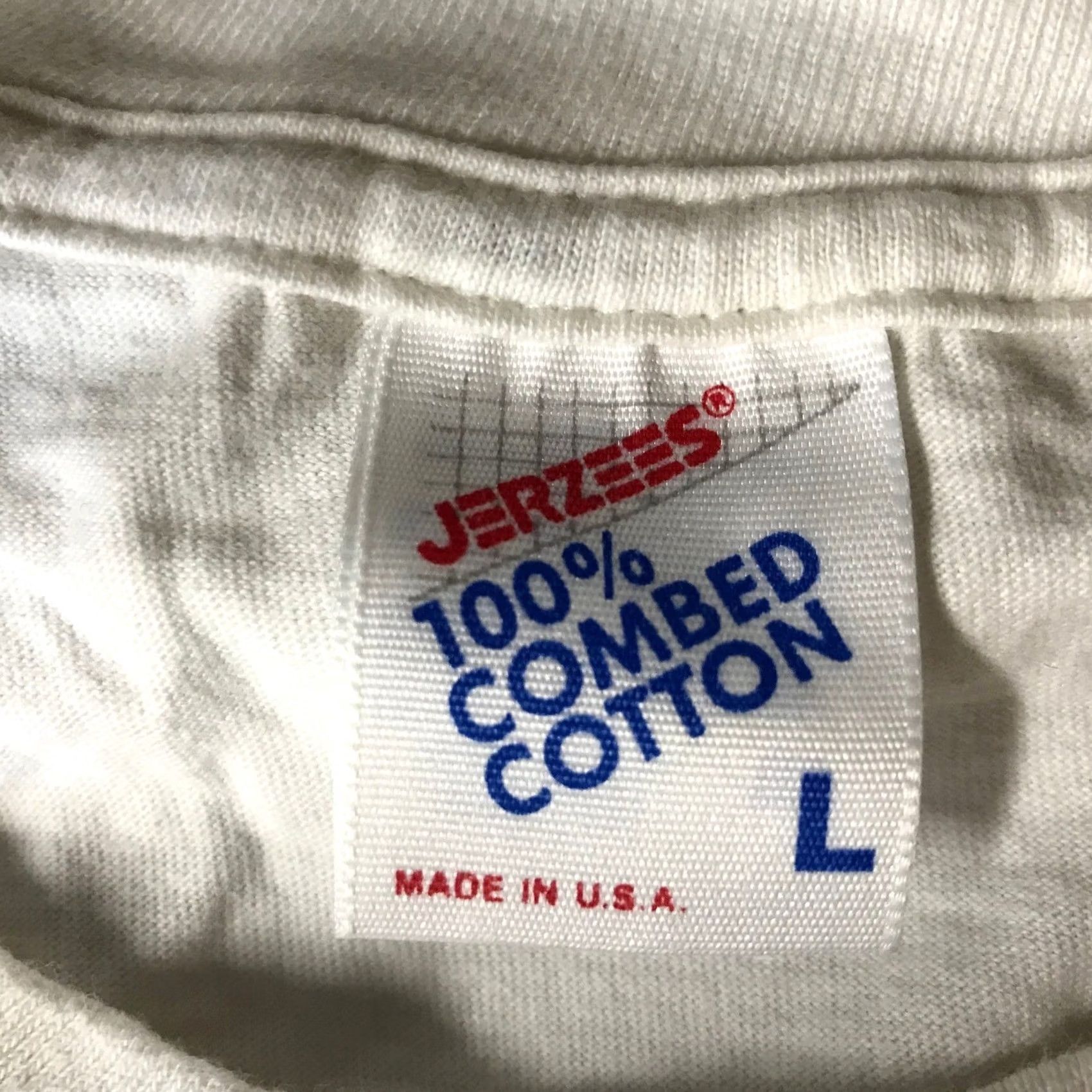 Jerzees VINTAGE Jerzees Hawaii Cocktail Graphic T-Shirt White Mens Large 90s Made in USA Size US L / EU 52-54 / 3 - 7 Thumbnail