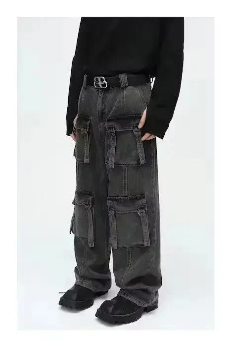 Japanese Brand × Jean Multi Pockets Cargo Baggy jeans Size US 30 / EU 46 - 3 Thumbnail