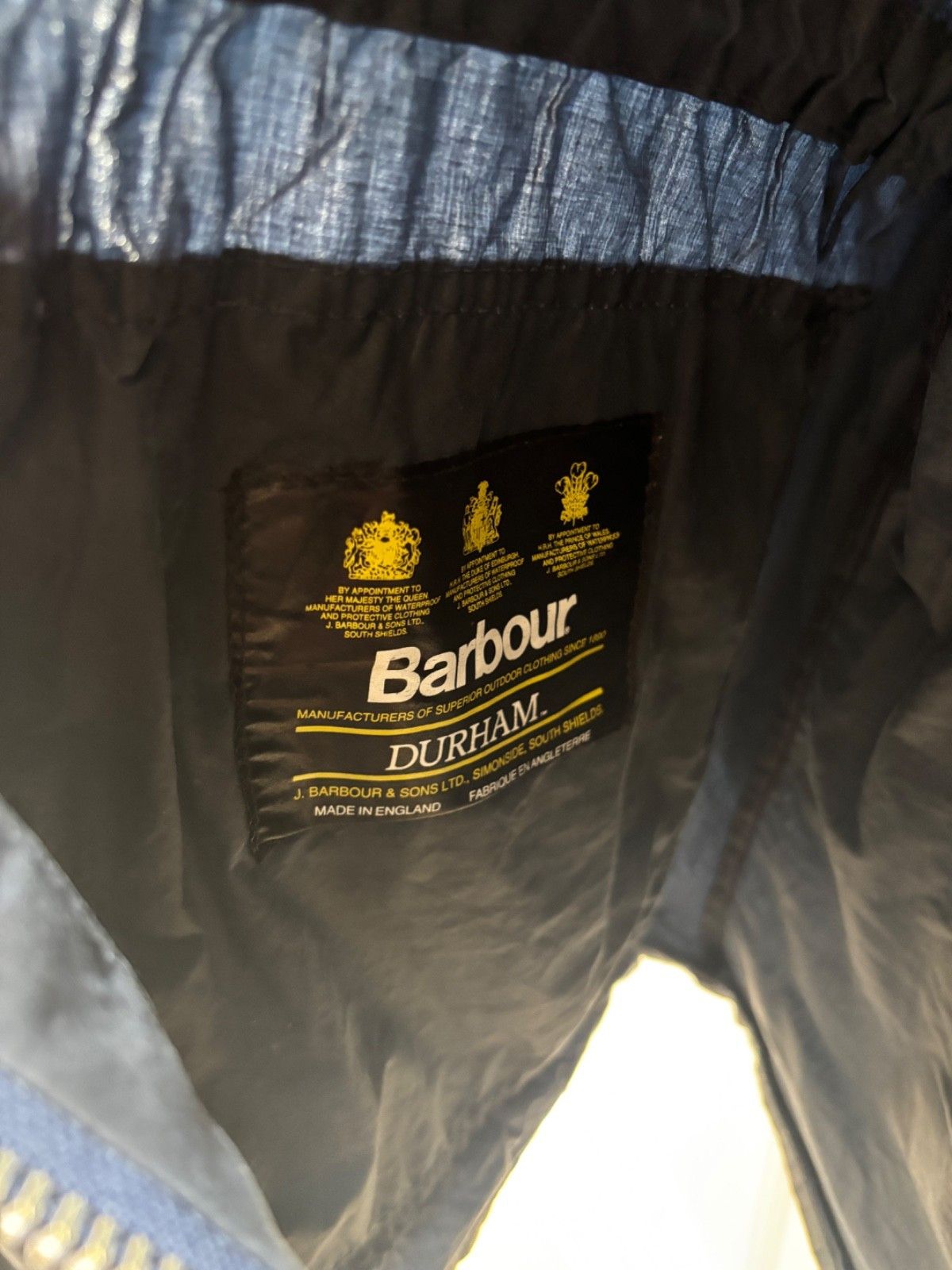 Barbour Vintage Durham Barbour Jacket A2 navy 1994 M42 Size US L / EU 52-54 / 3 - 15 Thumbnail