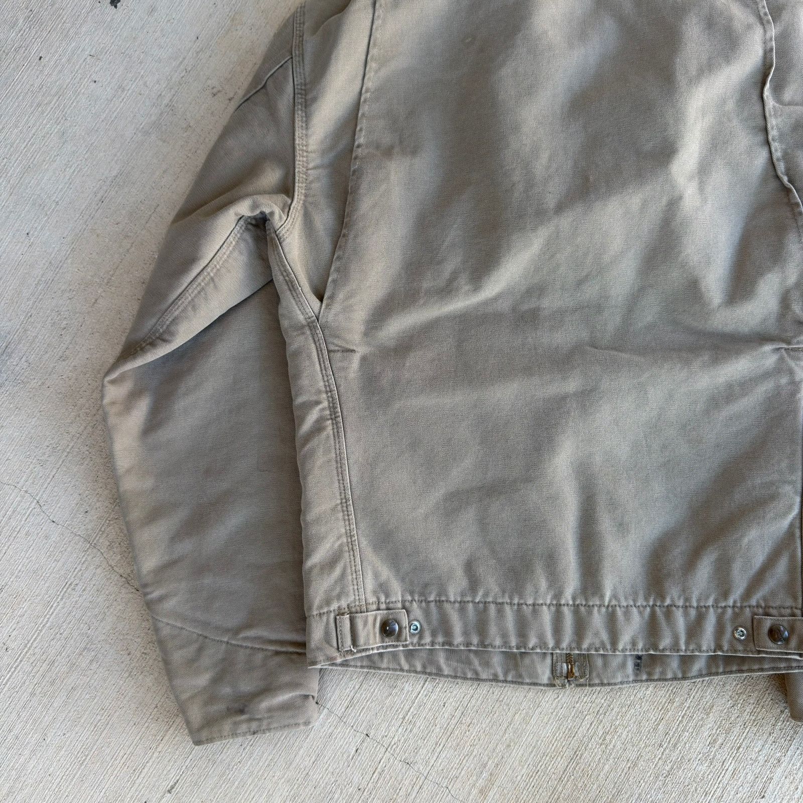 Carhartt × Vintage Carhartt EJ097 266 Detroit light brown work wear jacket Size US S / EU 44-46 / 1 - 6 Thumbnail