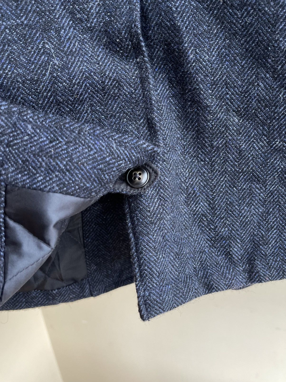 Comme Ca Ism Comme Ca Ism Herringbone Tweed Wool Blend Half Coat Size US S / EU 44-46 / 1 - 12 Thumbnail