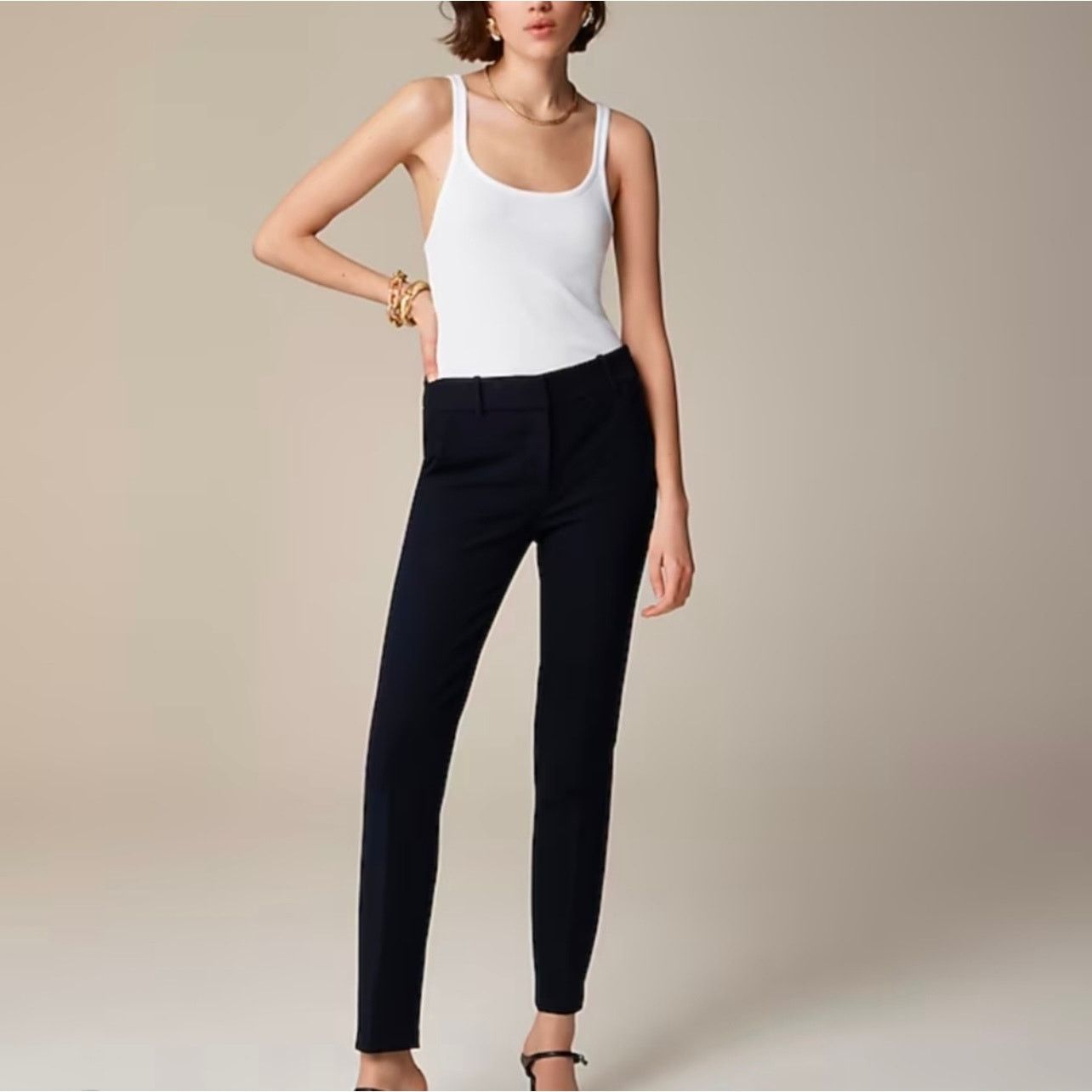 J.Crew J. Crew cameron black pants size 8 DR Size 30" / US 8 / IT 44 - 1 Thumbnail
