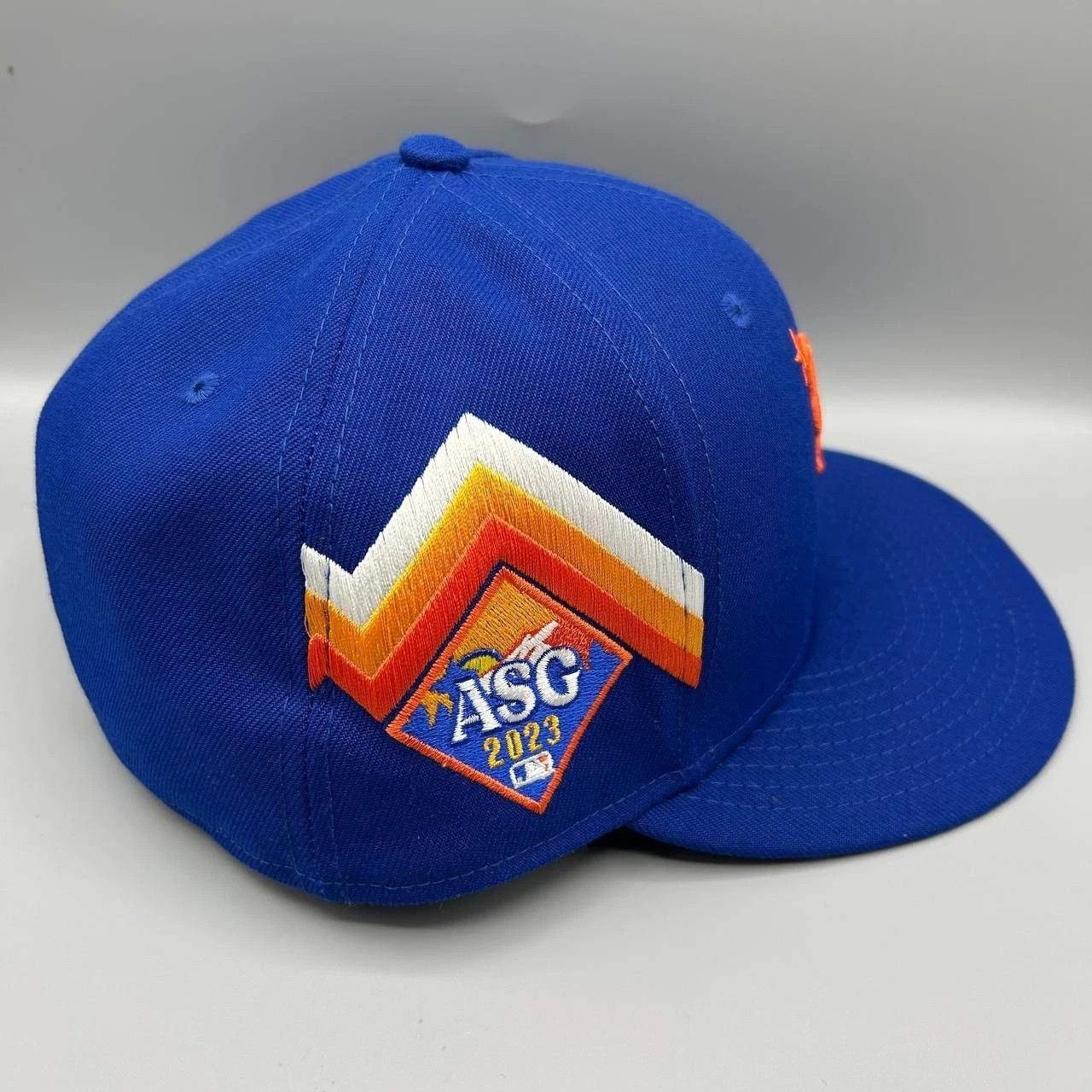 New Era New York Mets Hat Men 7 1/4 Blue All Star Game MLB Fitted Size ONE SIZE - 8 Thumbnail