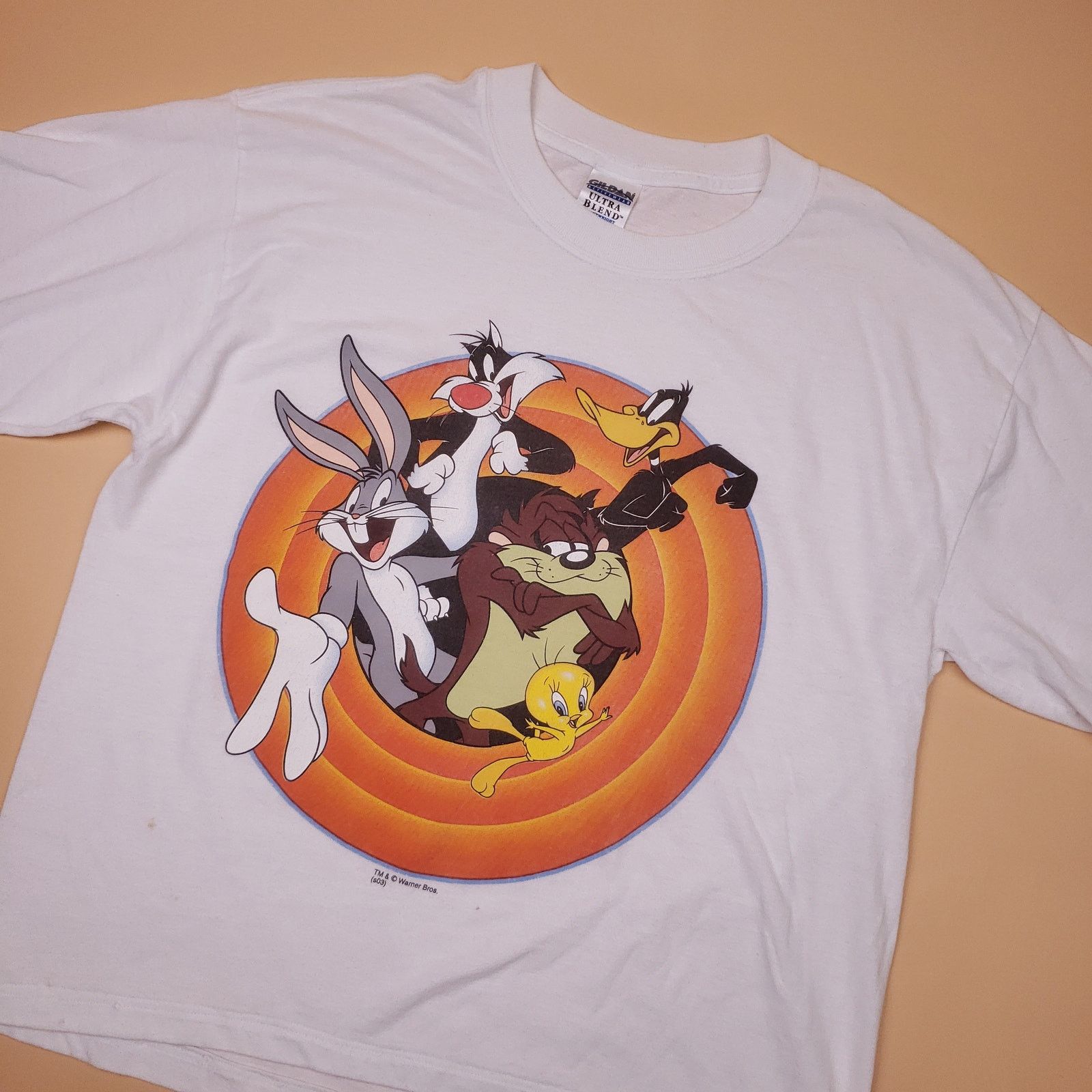 Vintage Vtg 90s Looney Tunes Logo Classic Graphic Tee Mens L Size US L / EU 52-54 / 3 - 3 Thumbnail