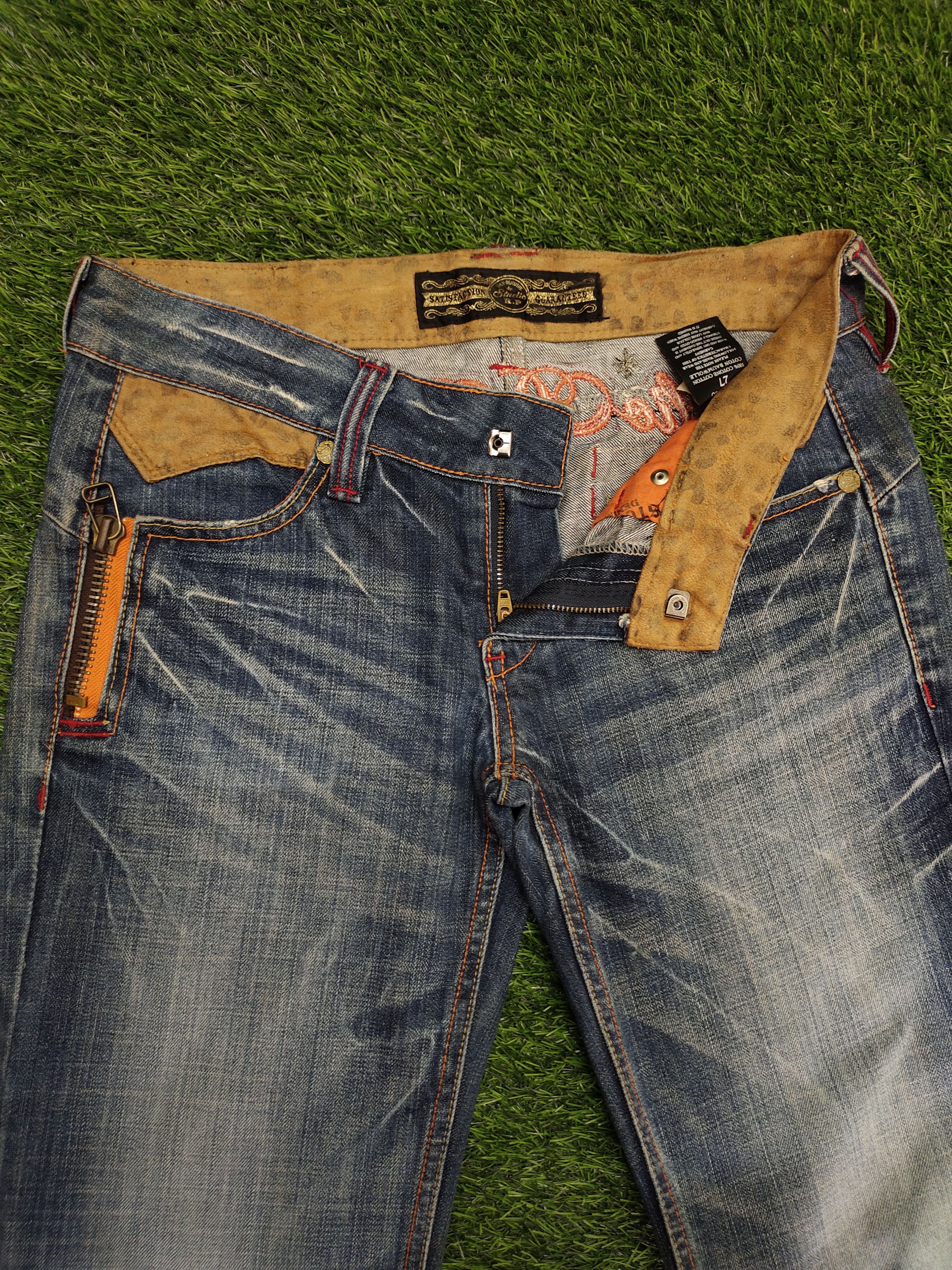 Le Grande Bleu (L.G.B.) Flare Jeans Studio RP Spell Out Clawmark Boot Cut Y2k Goa Size US 28 / EU 44 - 20 Thumbnail