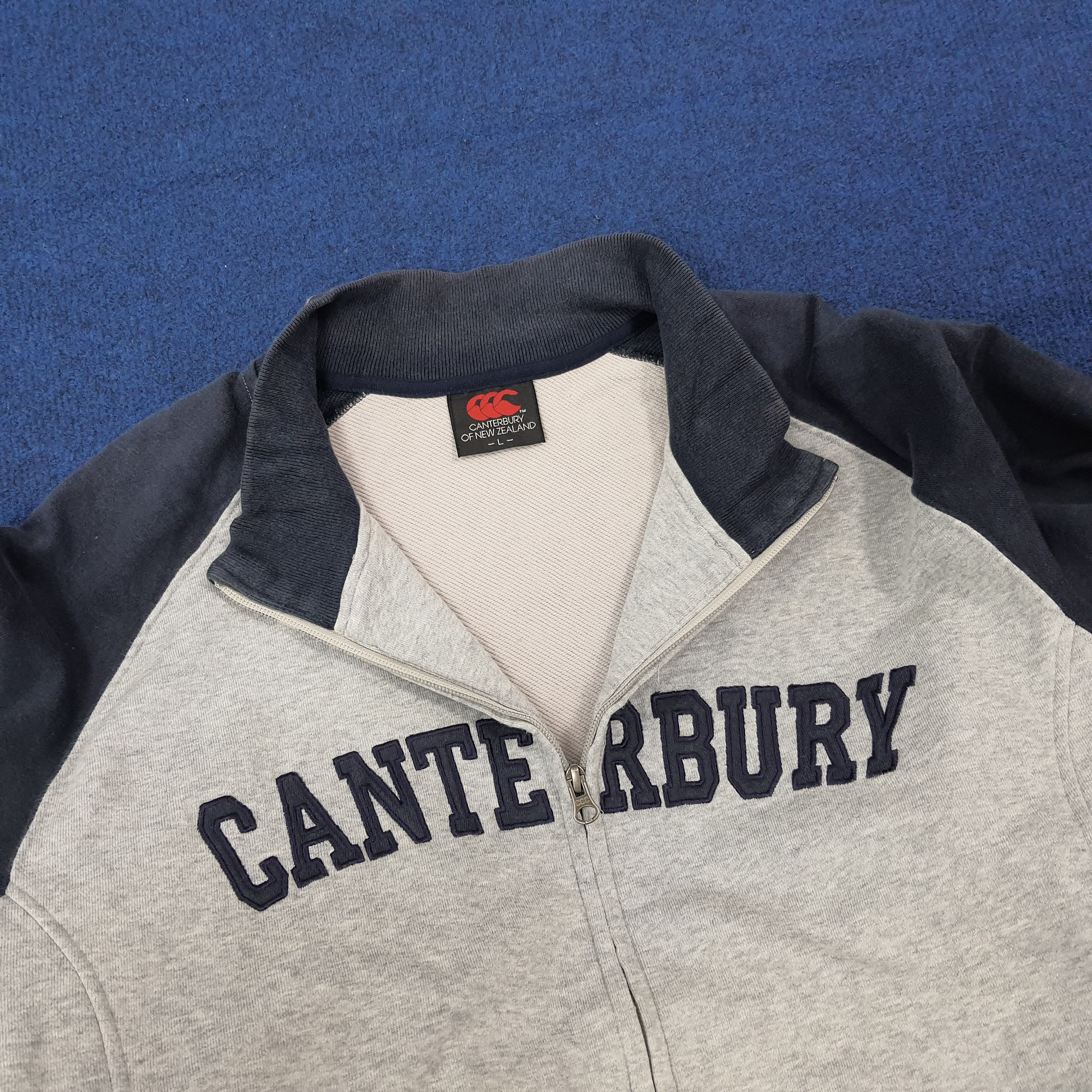 Canterbury of New Zealand Vintage Canterbury Spell Out Raglan Zip Sweatshirt C271N15 Size US L / EU 52-54 / 3 - 5 Thumbnail