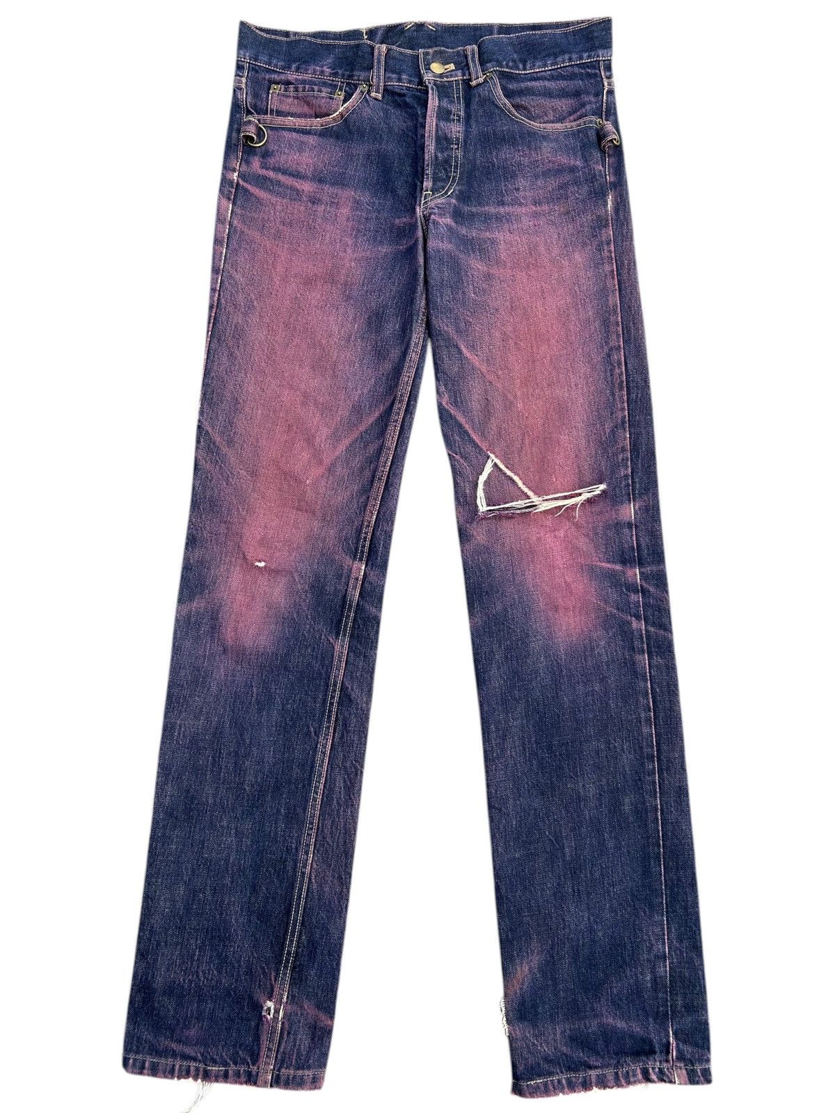 Beauty Beast Beauty Beast Japanese Distressed Denim Jeans Size US 33 - 2 Thumbnail