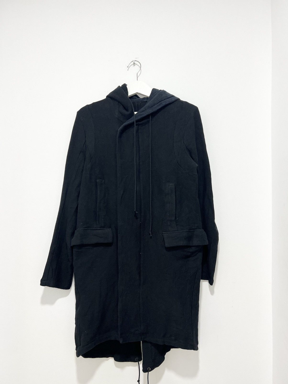image of Avant Garde x Bajra Zip Up Fish Tail Parka Hooded Assassins in Black, Men's (Size Medium)
