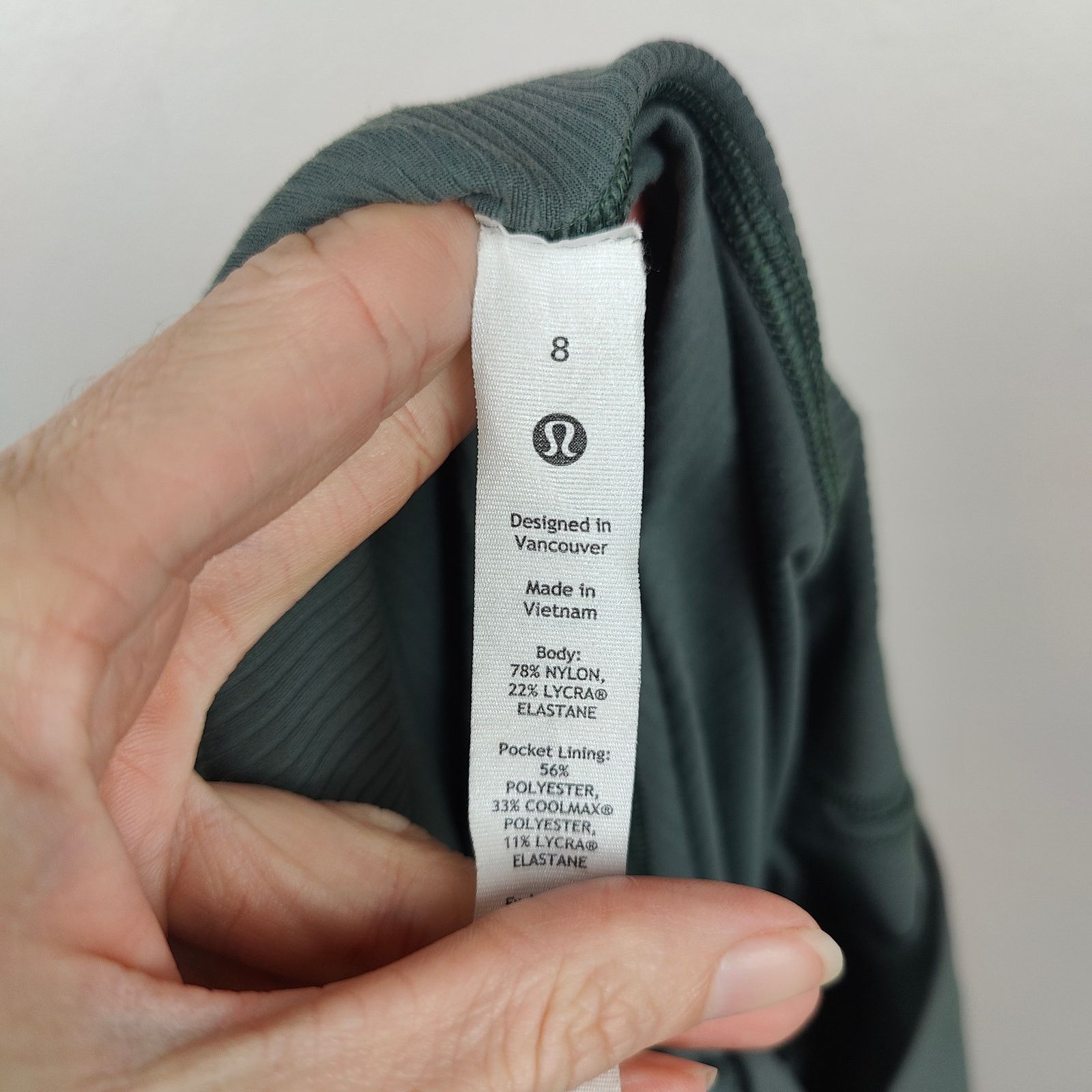 Lululemon Lululemon Align Ribbed High-Rise Pant 25" Womens 8 Green Size 30" / US 8 / IT 44 - 7 Thumbnail