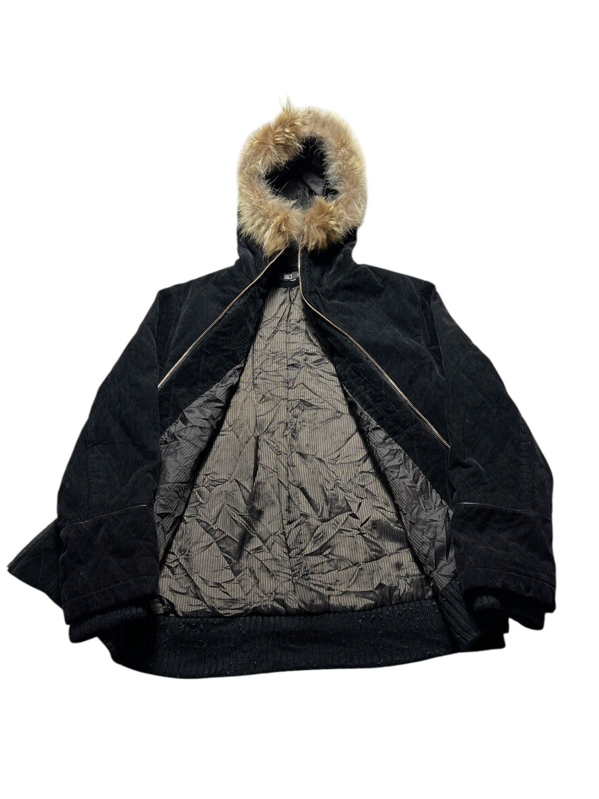 Japanese Brand Japanese PFL Corduroy Fur Grunge Gothic Ifsix Style Jacket Size US M / EU 48-50 / 2 - 11 Thumbnail