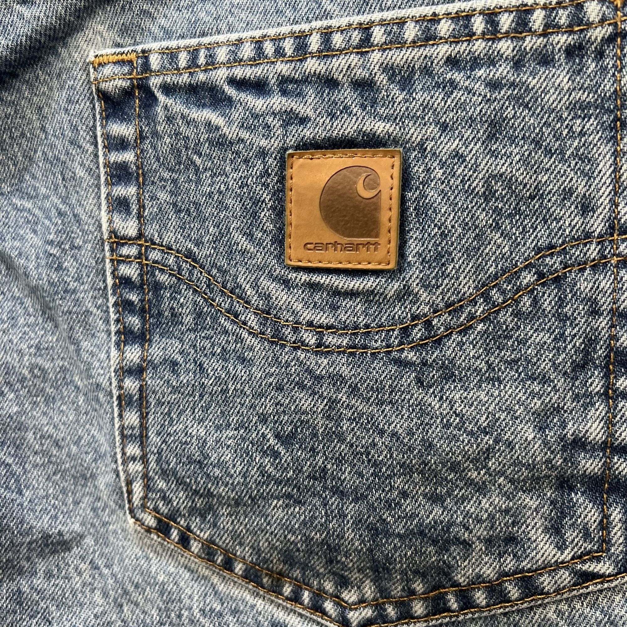Carhartt Carhartt Men’s Relaxed Fit Jeans BD0017-M Blue 42 x 32 Blue Size US 42 / EU 58 - 4 Thumbnail