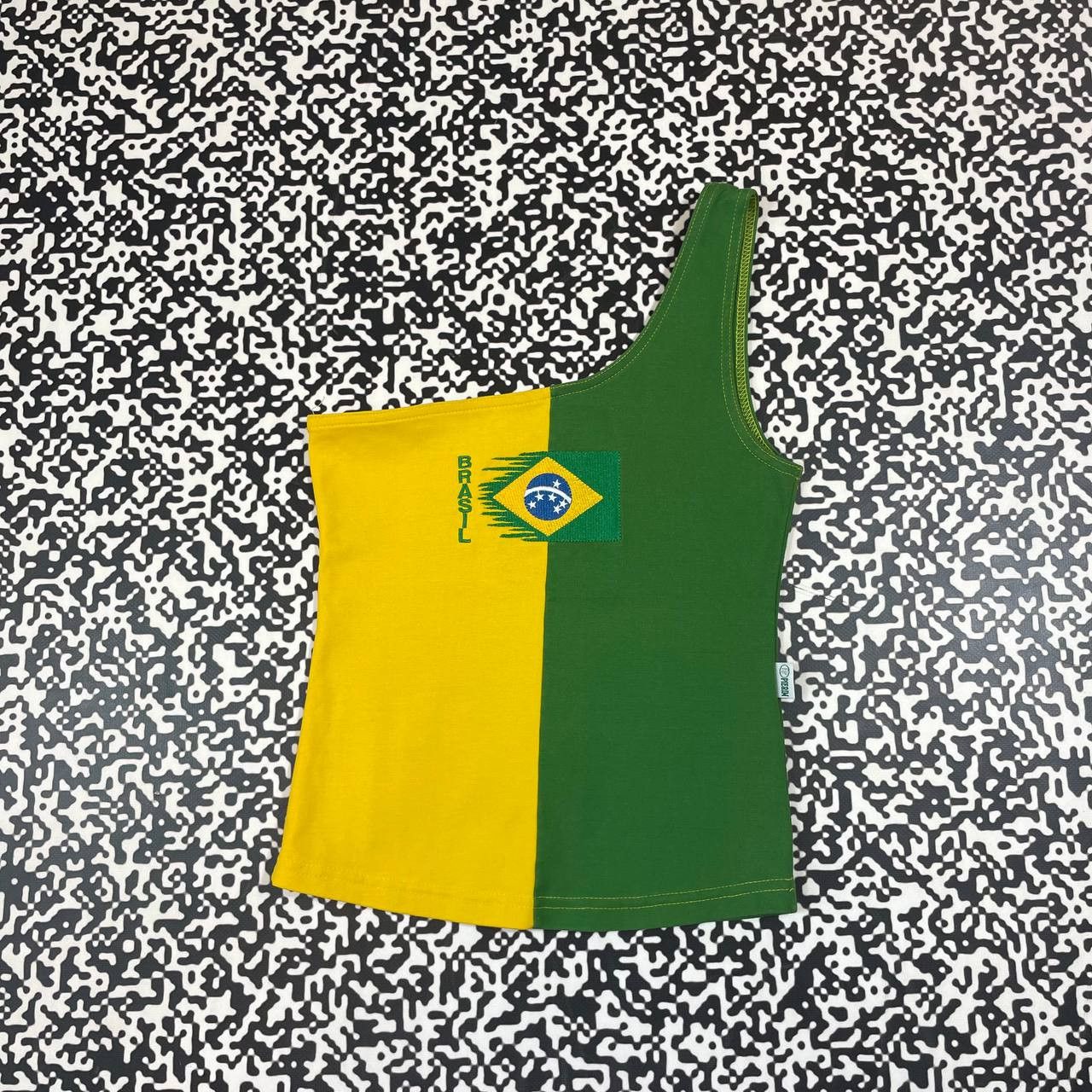 Vintage Vintage Y2K Brasil Retro Soccer Style Tank Top Blokecore Size M / US 6-8 / IT 42-44 - 2 Thumbnail