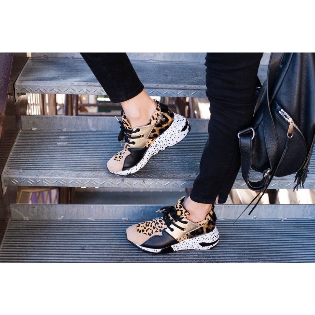 Steve Madden Steve Madden Cliff Cheetah Print Wedge Fashion Sneakers 8 Size US 8 / IT 38 - 1 Thumbnail