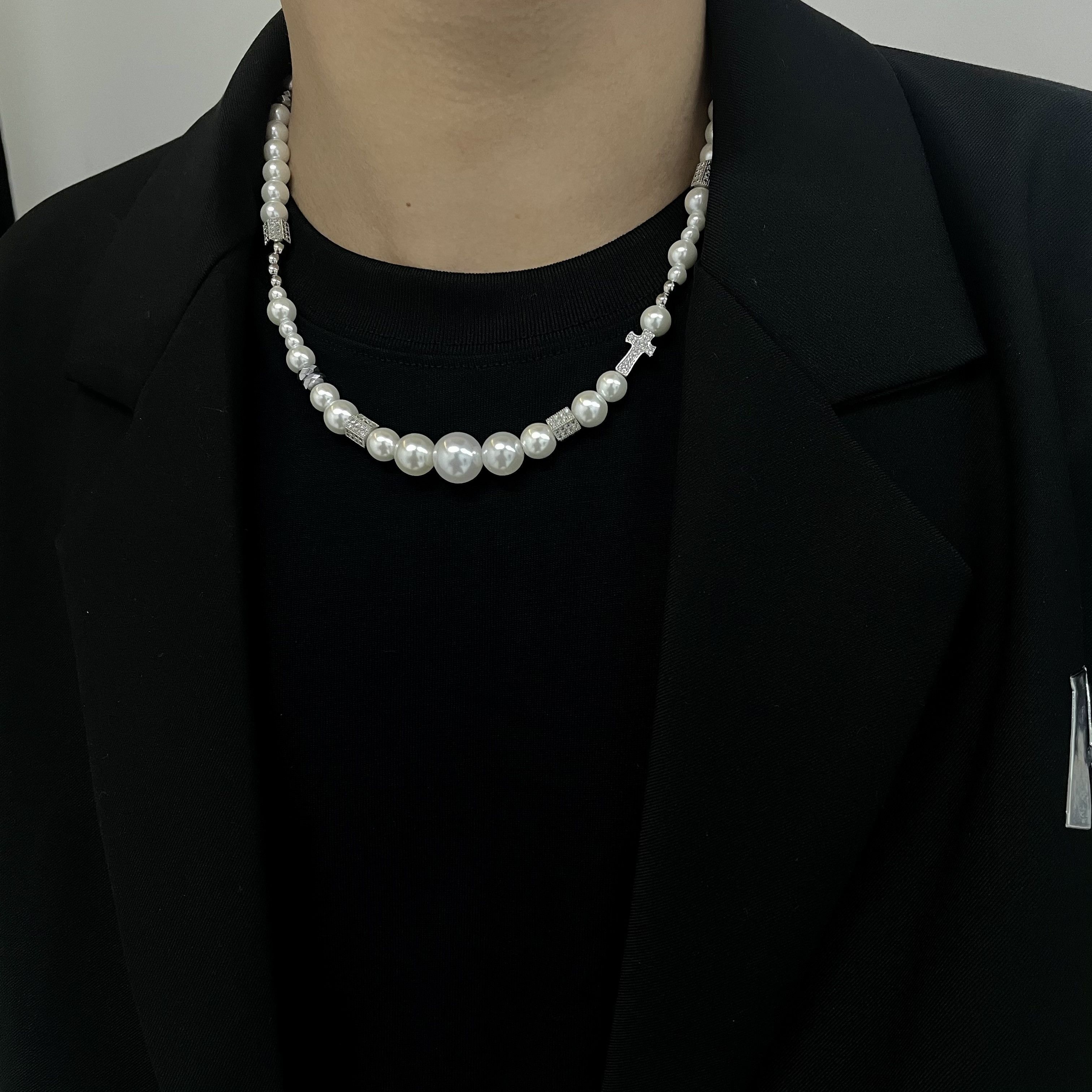 Other Pearl Hip-hop STEAL! Y2K Chains Necklace Chain Size ONE SIZE - 2 Thumbnail