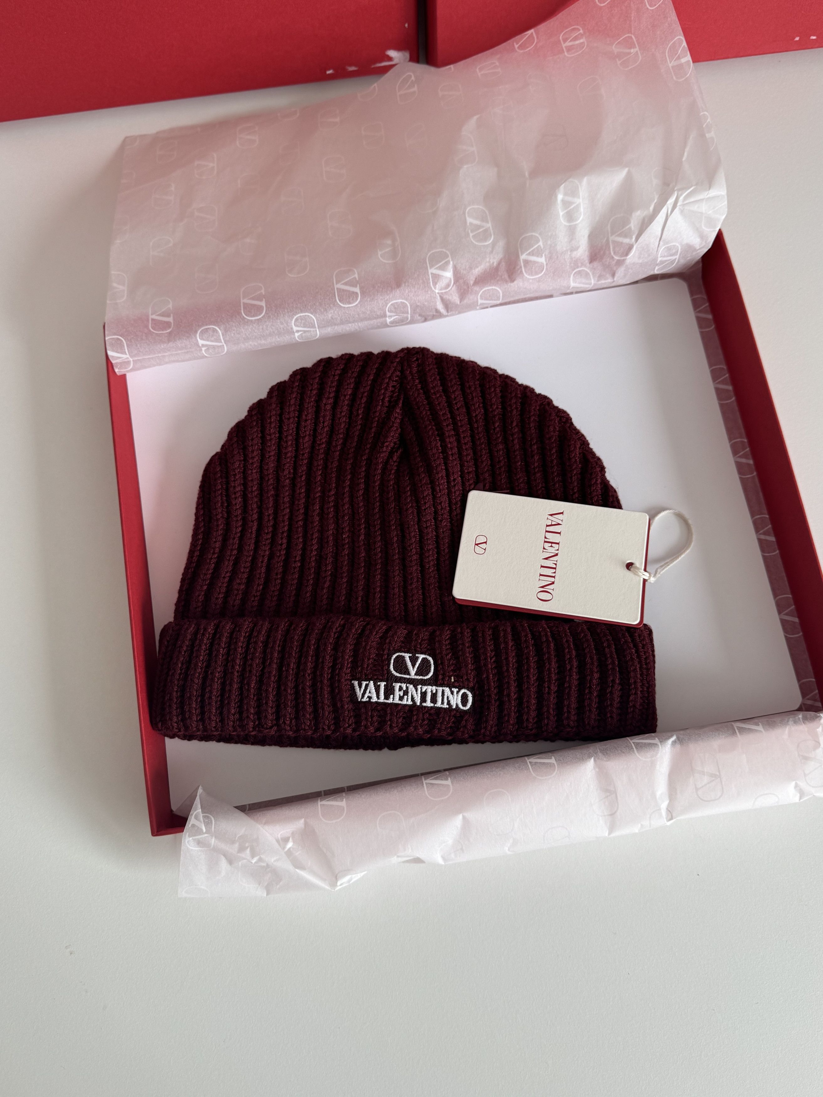 Valentino VALENTINO HAT | BURGUDNY | NEW Size ONE SIZE - 1 Thumbnail