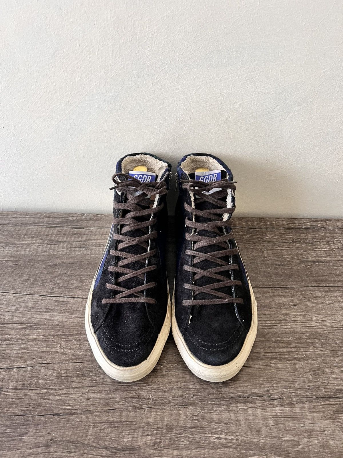 Golden Goose GOLDEN GOOSE SLIDE HIGHTOP SNEAKERS Size US 10 / EU 43 - 2 Thumbnail