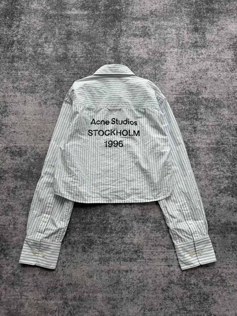 Acne Studios Acne Studios size 30 Blue and white striped short-sleeve sh Size 4XL / US 24-26 - 1 Thumbnail