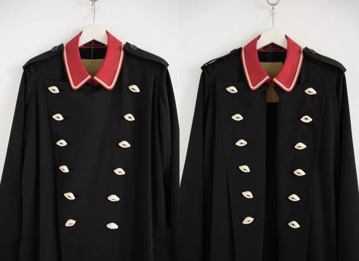 Yohji Yamamoto Yohji Yamamoto 21SS Eyeball Red Collar Napoleon Coat J4 Size US S / EU 44-46 / 1 - 5 Thumbnail