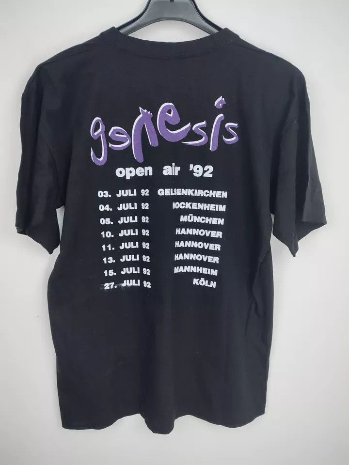 Vintage Vintage 1992 Genesis Open Air European Tour t shirt Size L Size US L / EU 52-54 / 3 - 5 Thumbnail