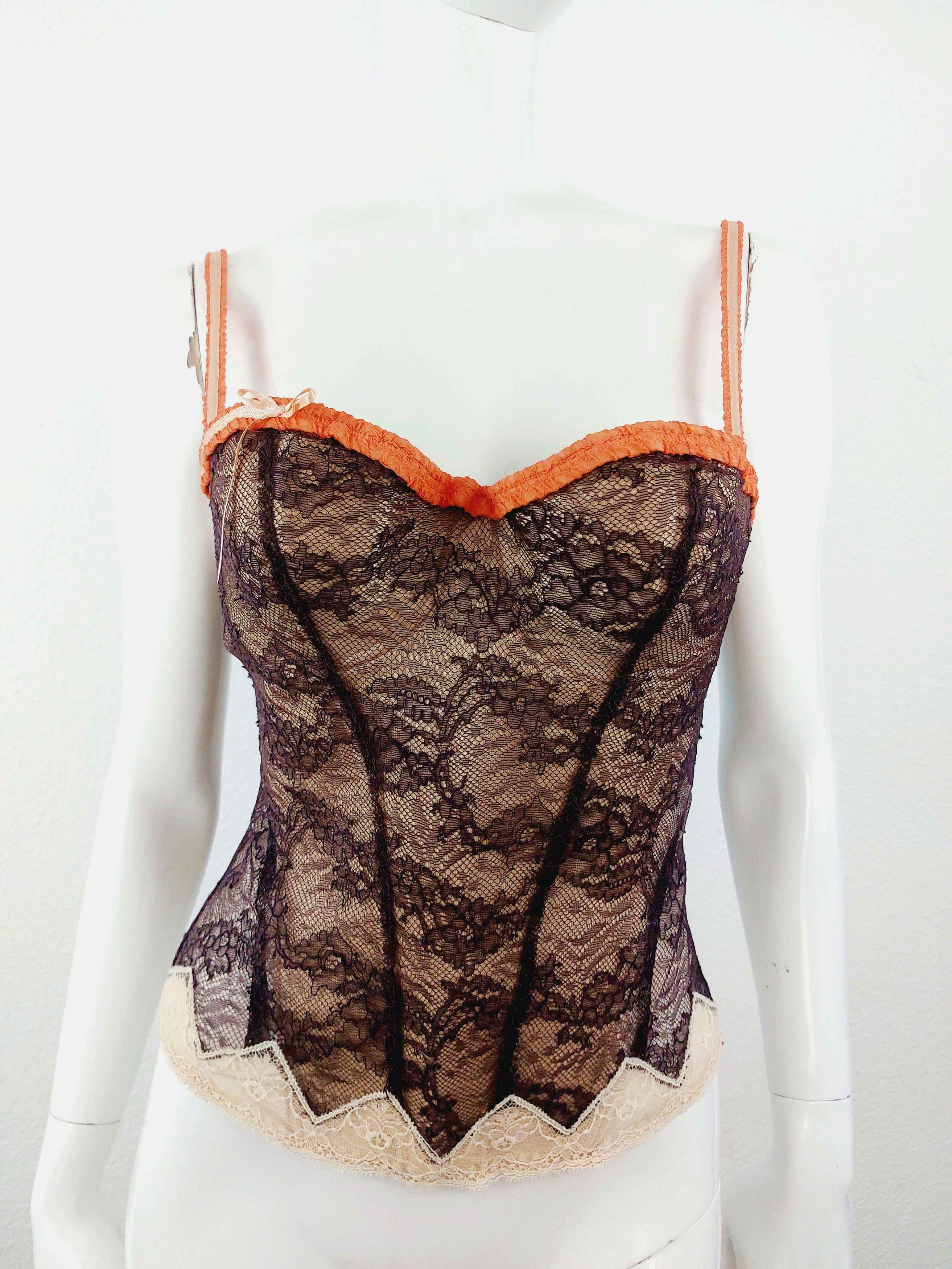 Christian Lacroix Christian Lacroix Baroque Goth Gothic Lace Corset Bustier Size M / US 6-8 / IT 42-44 - 1 Thumbnail
