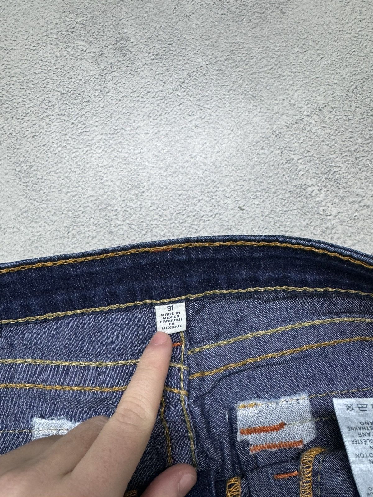 True Religion Vintage Y2k True Religion USA Denim Jeans 90’s Size 31" - 11 Thumbnail