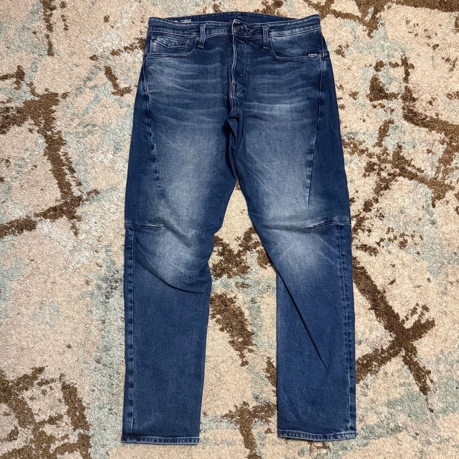 G-Star G Star Raw Scutar 3D Slim Tapered Jeans 34x32 Streetwear Size US 34 / EU 50 - 1 Thumbnail