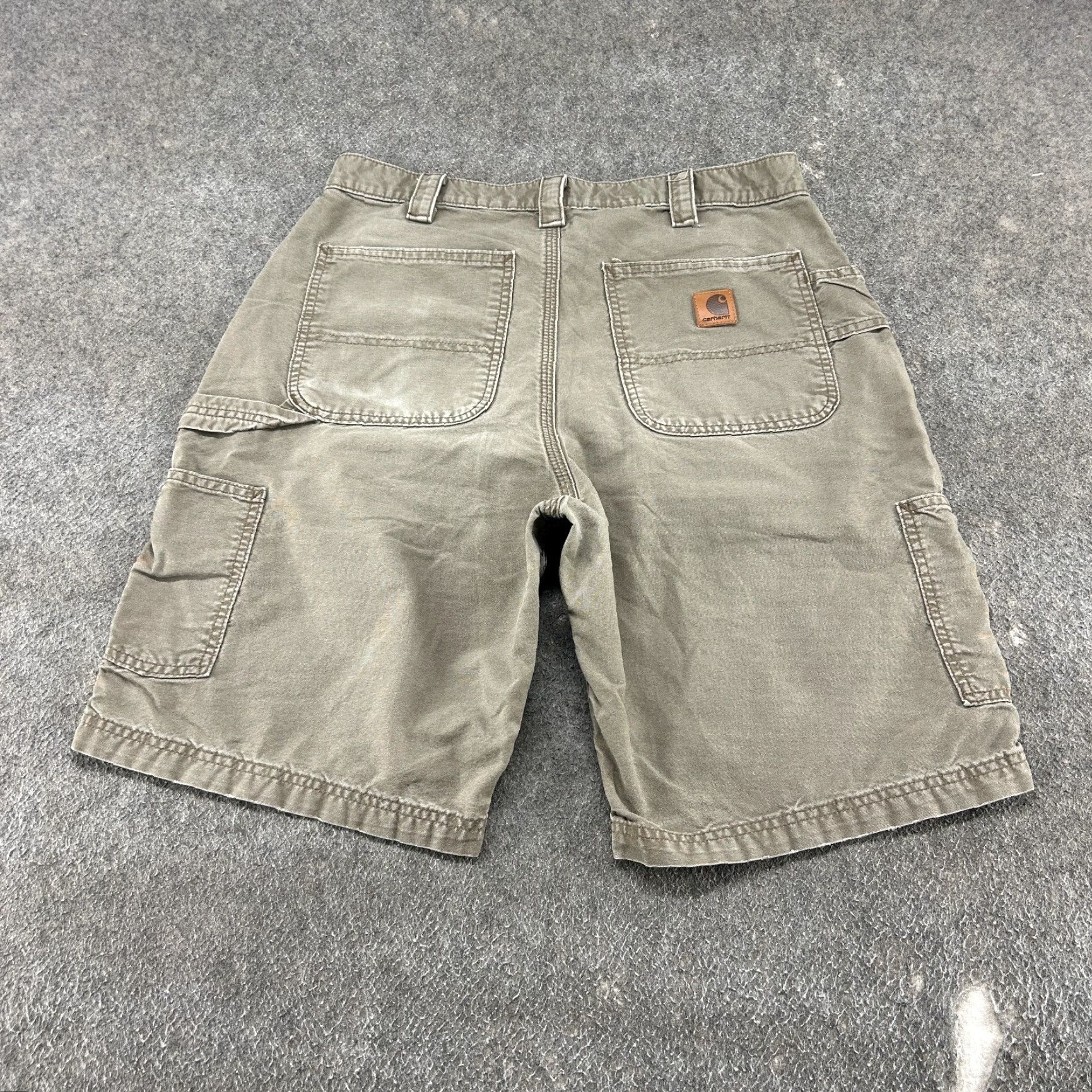 Carhartt VINTAGE Carhartt Shorts Mens 34 Brown Carpenter Original Fit Canvas B147 LBR Y2K Size US 34 / EU 50 - 6 Thumbnail