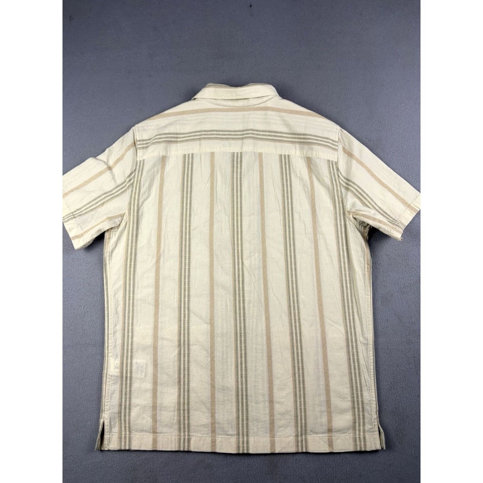 Gap GAP Shirt Button-Up Men S Short Sleeve Beige Cotton Camp Collar Button Up Color Beige Size S Regular Classic Size US S / EU 44-46 / 1 - 6 Thumbnail