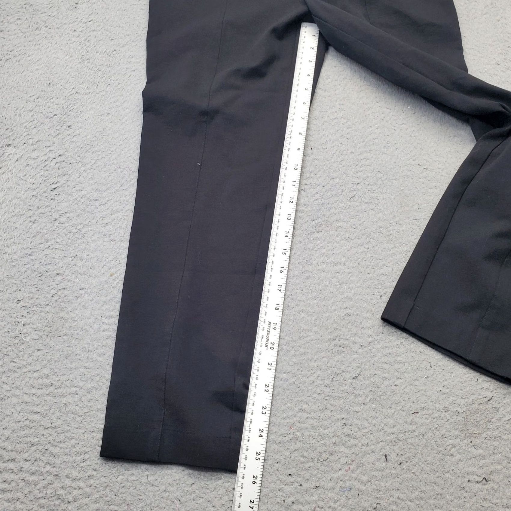 Nine West Nine West Womens Black Woven Ankle Pants Flat Front Stretch; Size M Size 32" / US 10 / IT 46 - 5 Thumbnail