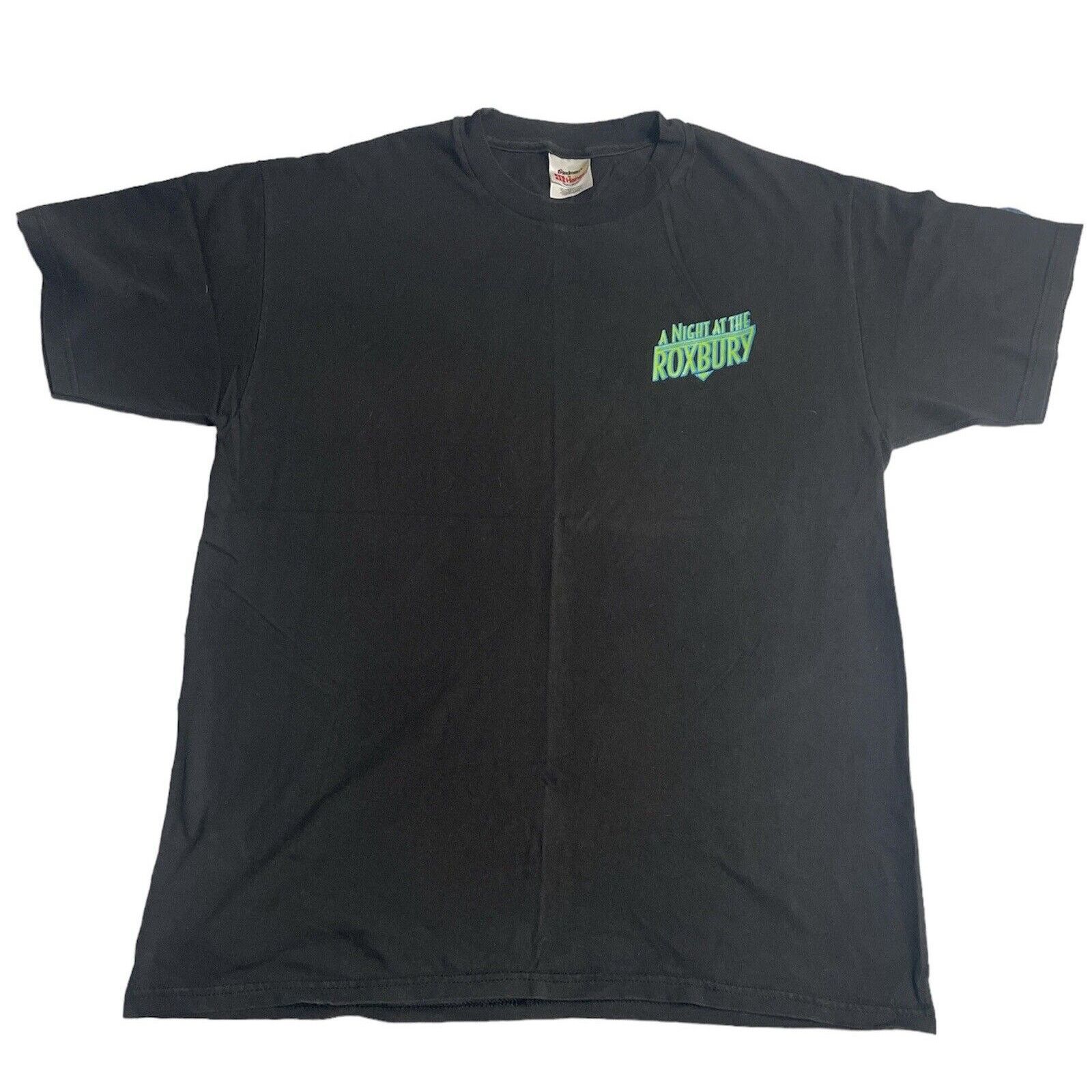 Hanes VINTAGE A Night at the Roxbury Promo Large Black Movie 90s Size US L / EU 52-54 / 3 - 1 Thumbnail