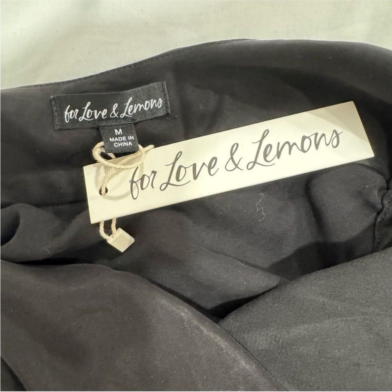 For Love & Lemons NWT For Love & Lemons $182 Black Slip Mini Dress Size M Size M / US 6-8 / IT 42-44 - 6 Thumbnail
