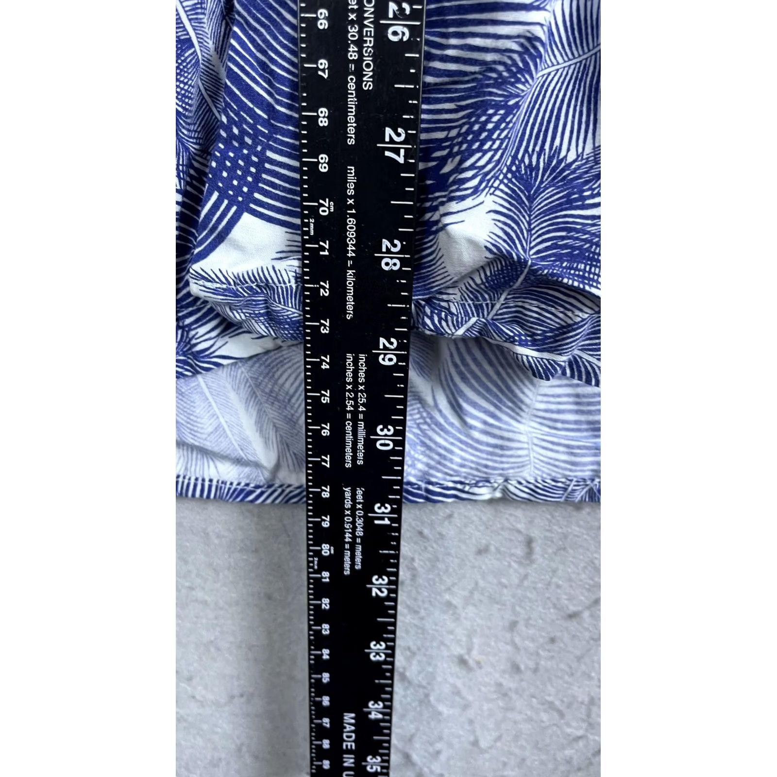 Vintage Cooke Street Shirt Mens XL Blue Palm Leaf Hawaiian Short Sleeve Button Front Size US XL / EU 56 / 4 - 4 Thumbnail