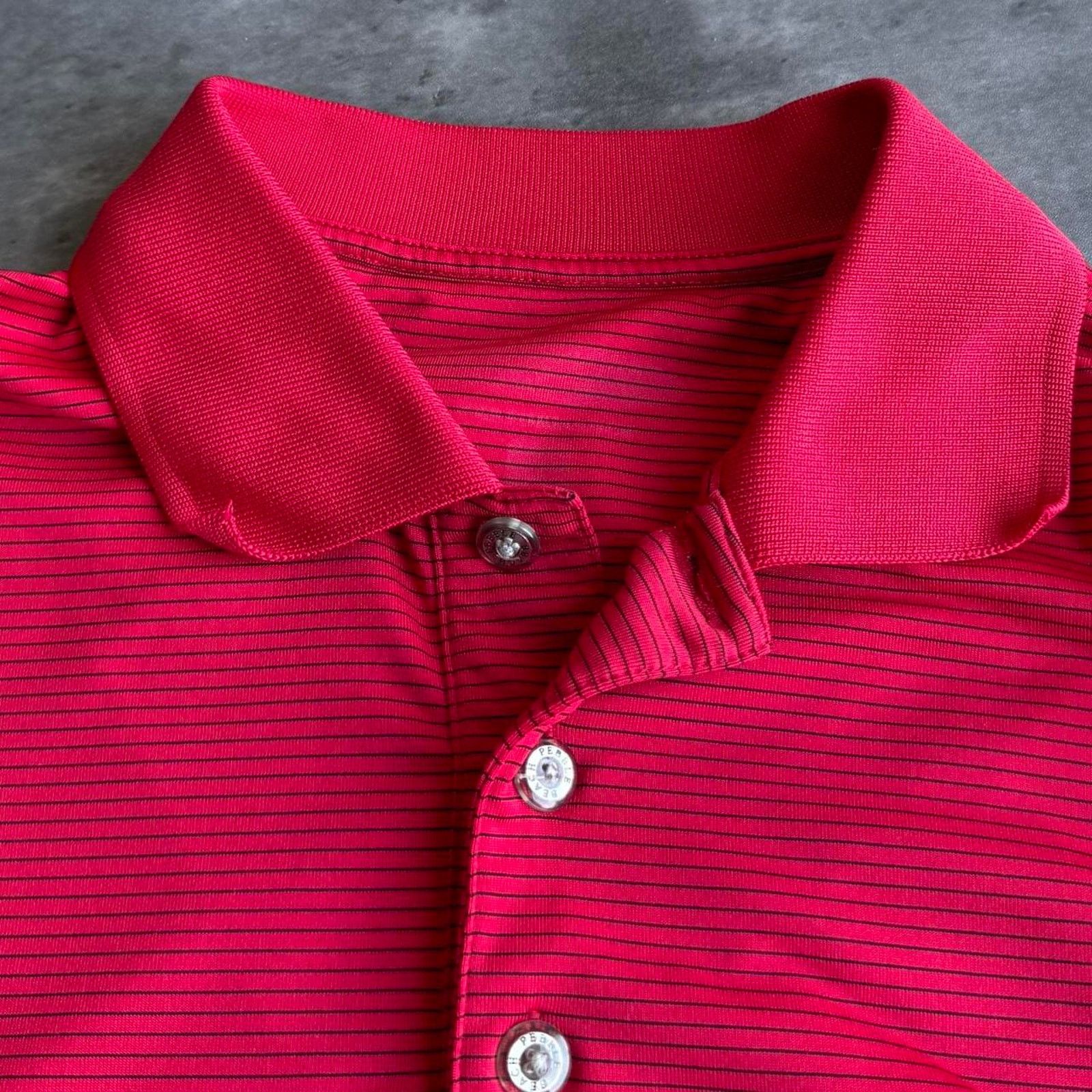 Vintage Pebble Beach Red Athletic Golf Polo Shirt Size US M / EU 48-50 / 2 - 3 Thumbnail