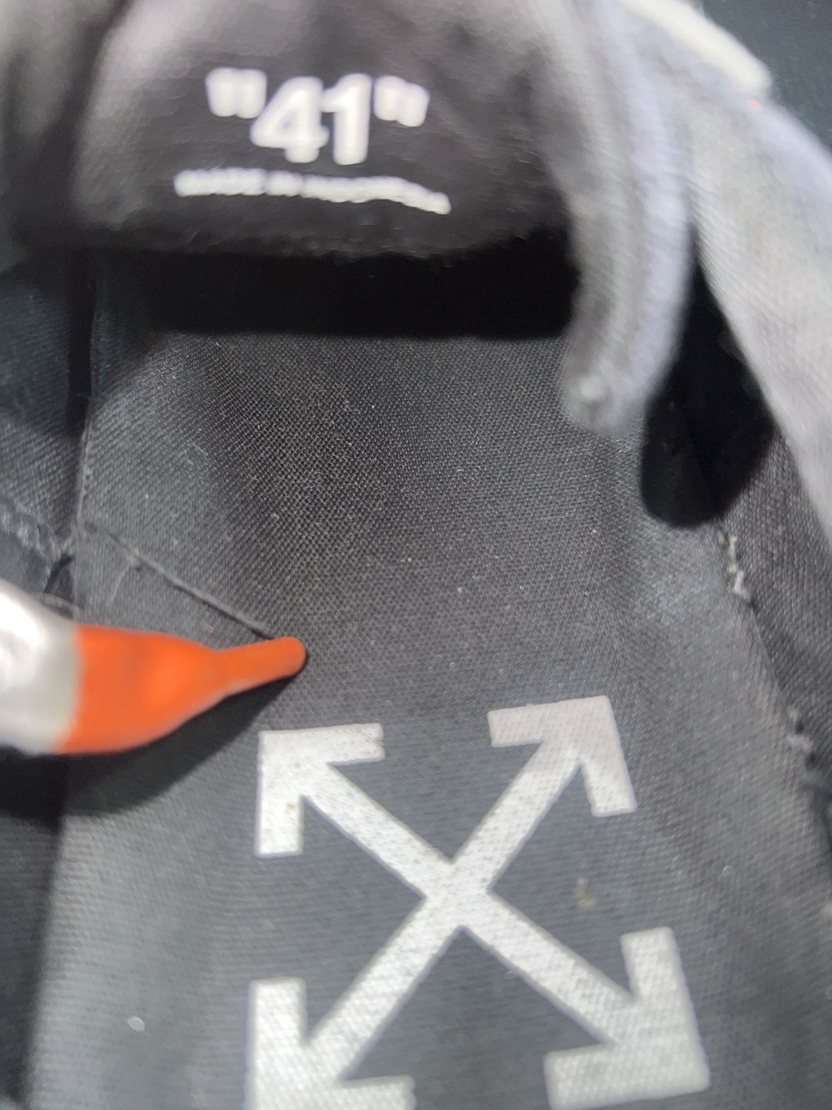 Off-White Off-White by Virgil Abloh SS18 Arrow Canvas Sneakers Size US 7.5 / EU 40-41 - 13 Thumbnail