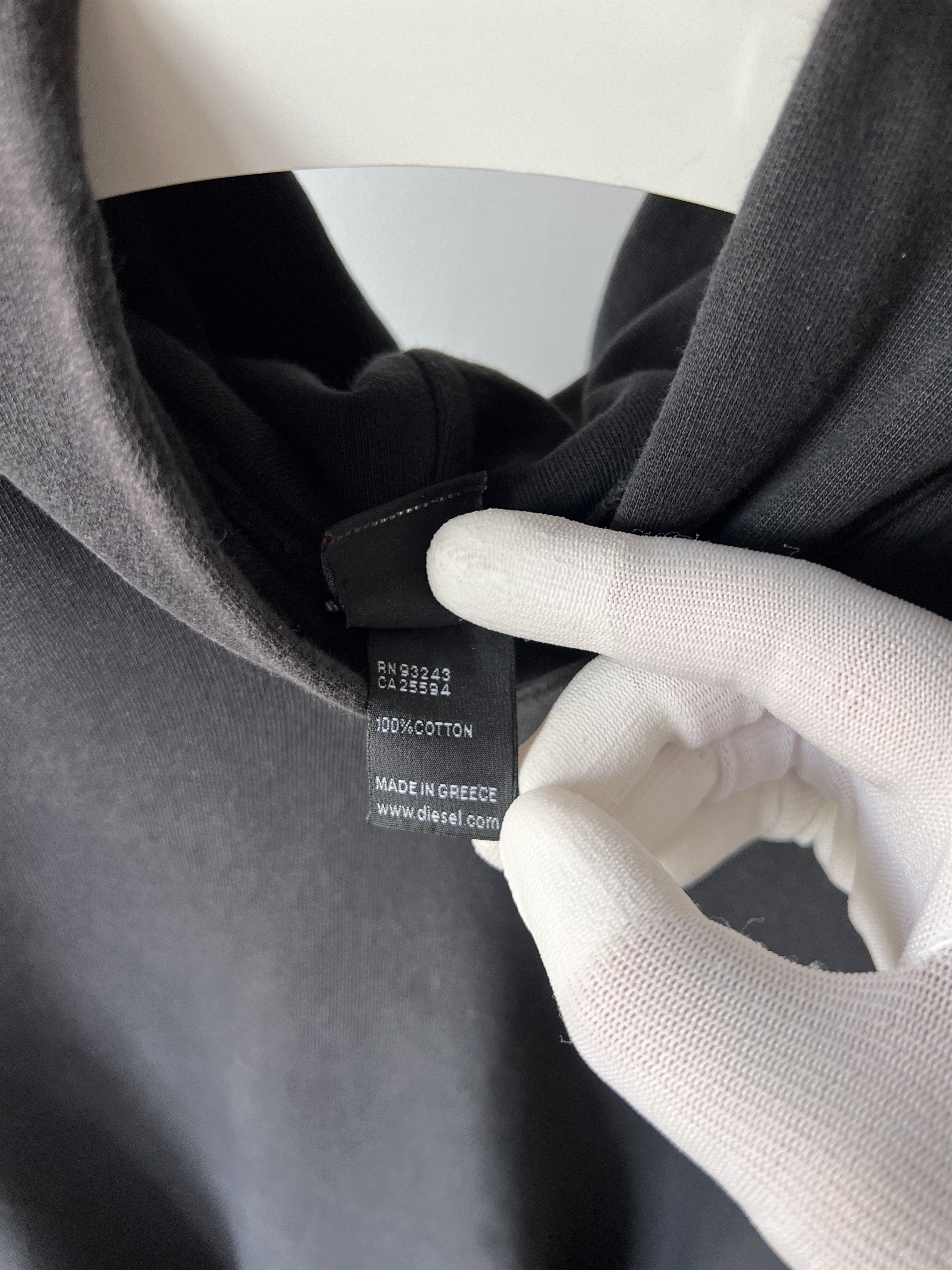 Diesel Diesel Sleevless Black Cotton Printed Pullover Hoodie Y2K Size US S / EU 44-46 / 1 - 9 Thumbnail