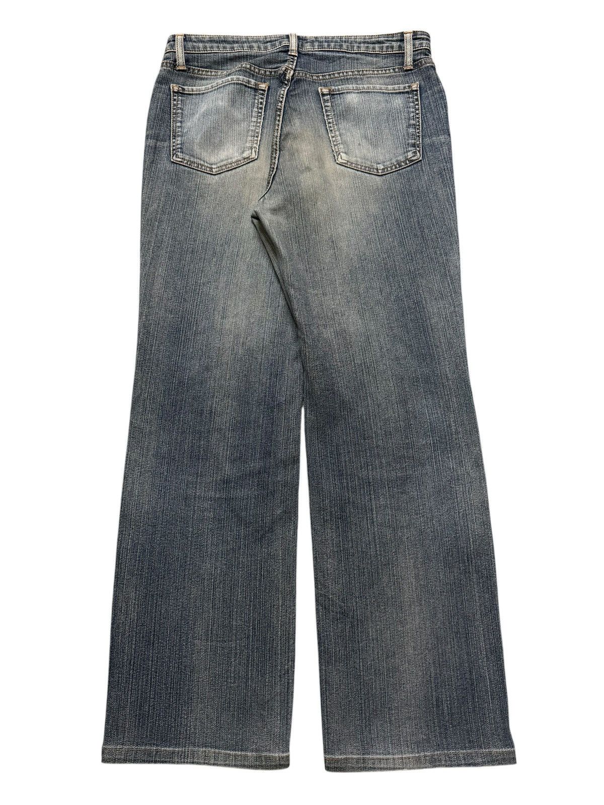 KMRii Vintage Y2K Japanese Brand Faded Wash Distress Straight Leg Size US 31 - 2 Thumbnail