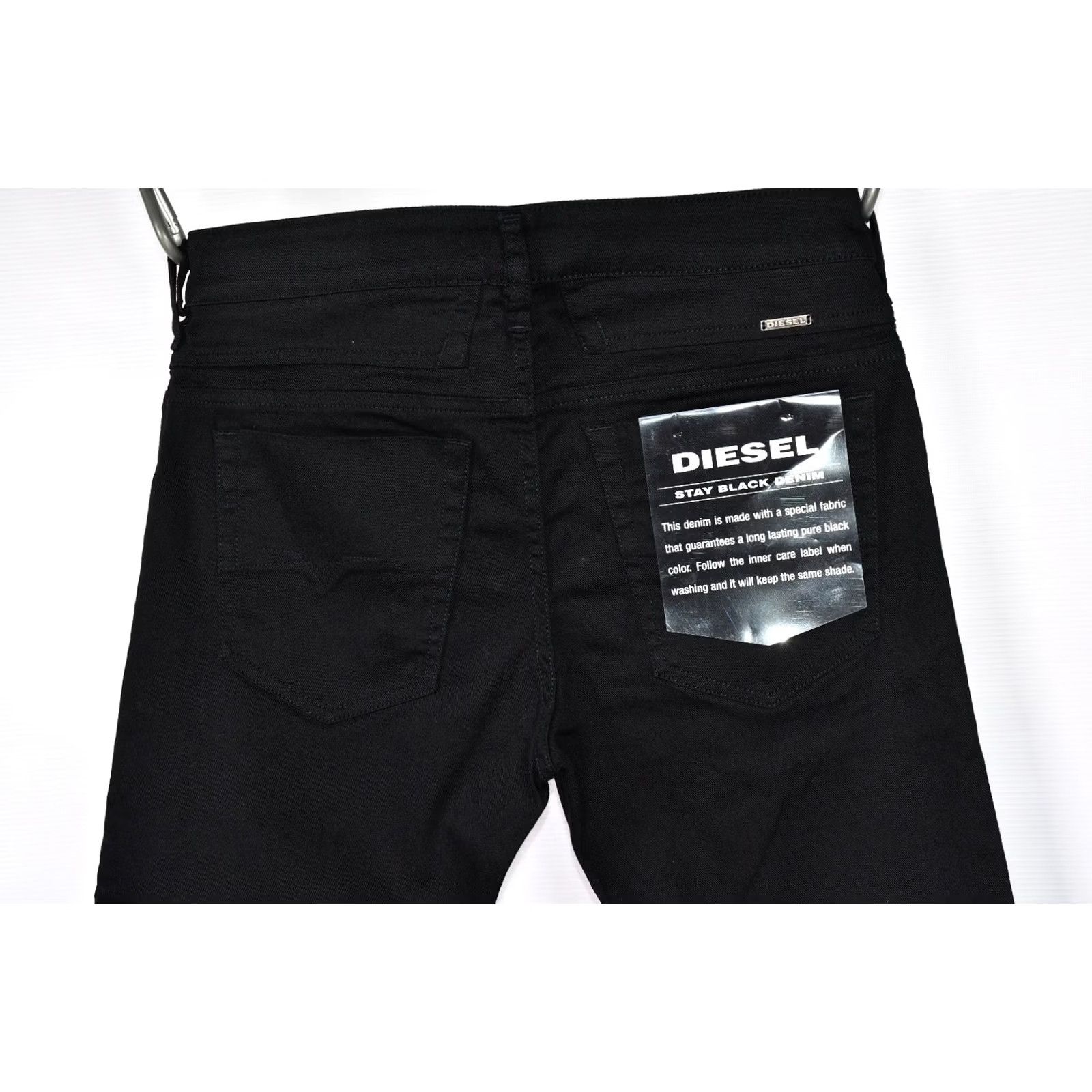 Diesel Diesel D-Bazer 0688H STRETCH TAPERED Jeans Men's W30/L34 Black Denim 5-Pocket Inseam 32.68in Classic Fit Size US 30 / EU 46 - 7 Thumbnail