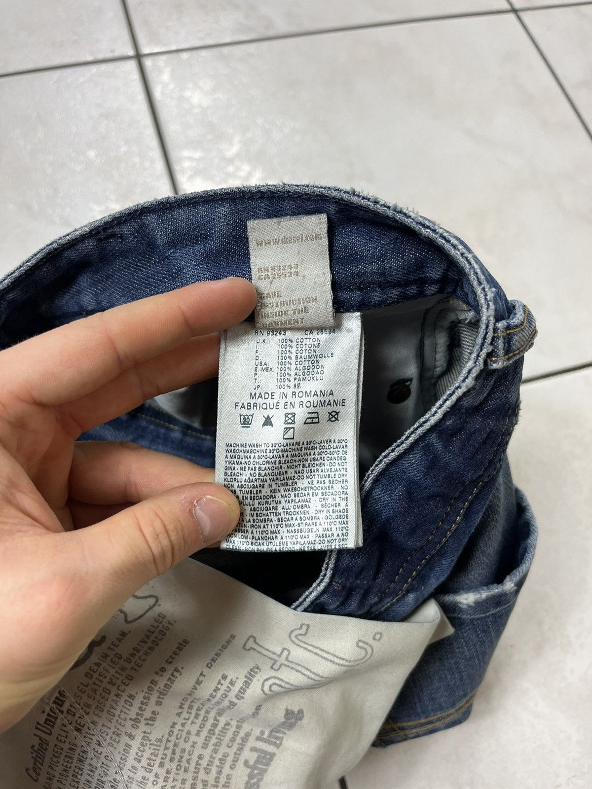 Diesel × Vintage Vintage Diesel krooley y2k distressed denim jeans pants Size US 30 / EU 46 - 21 Thumbnail
