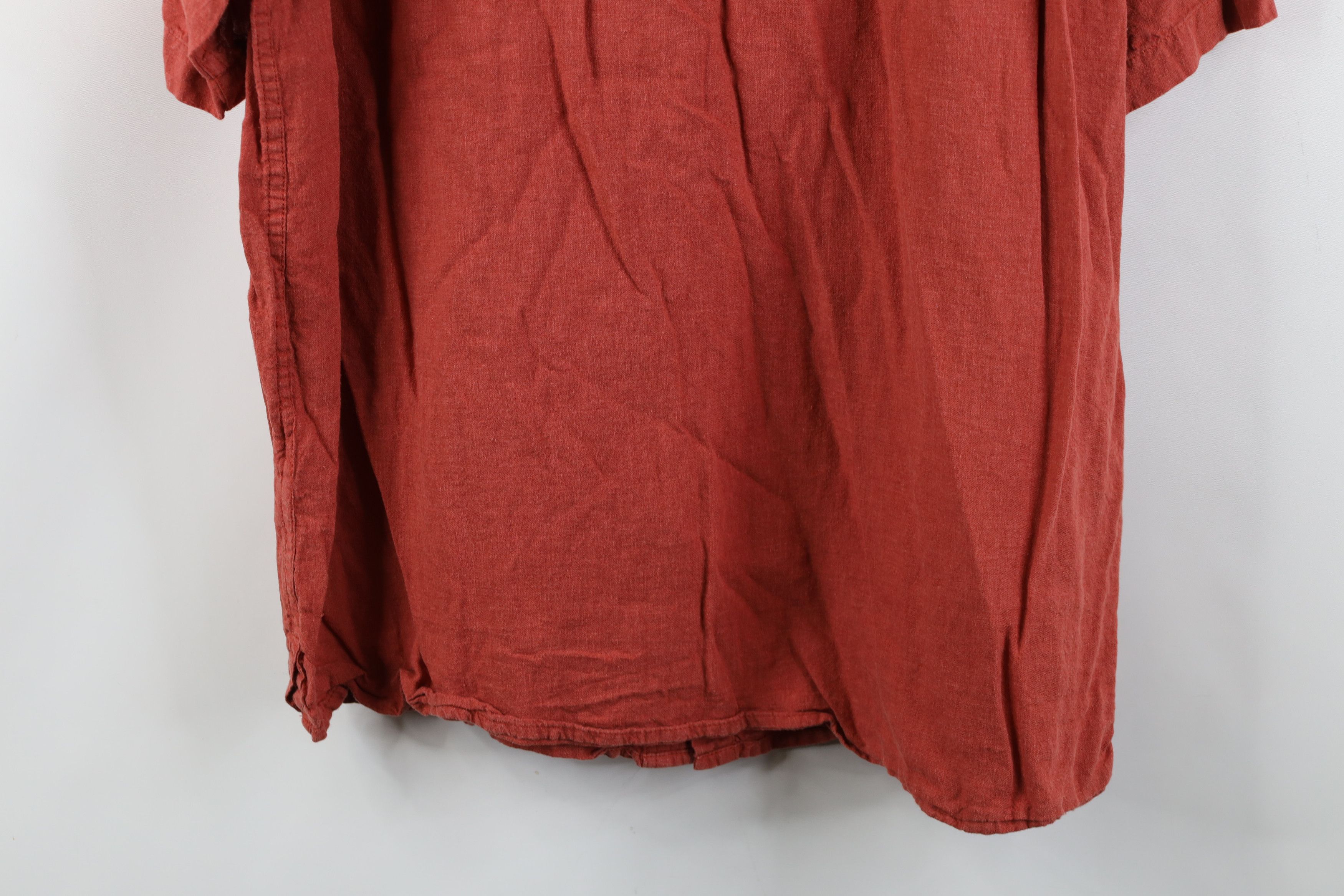 Orvis Vintage Y2K Orvis Blend Short Sleeve Button Shirt Orange Size US L / EU 52-54 / 3 - 13 Thumbnail