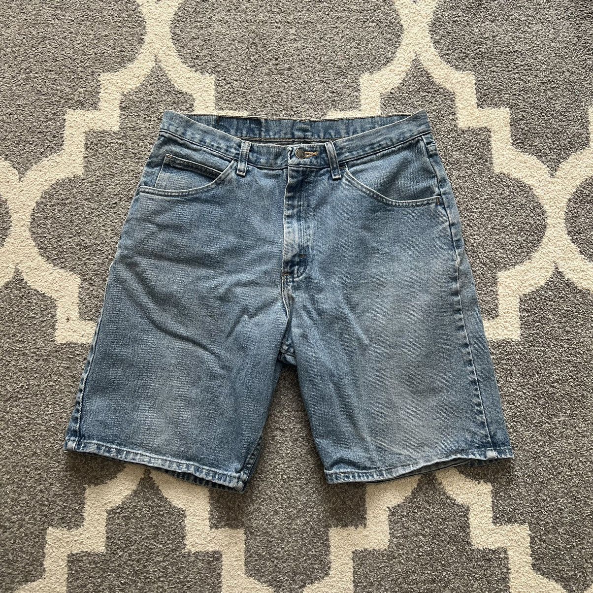 Vintage × Wrangler blue wrangler denim jorts Size US 34 / EU 50 - 1 Thumbnail