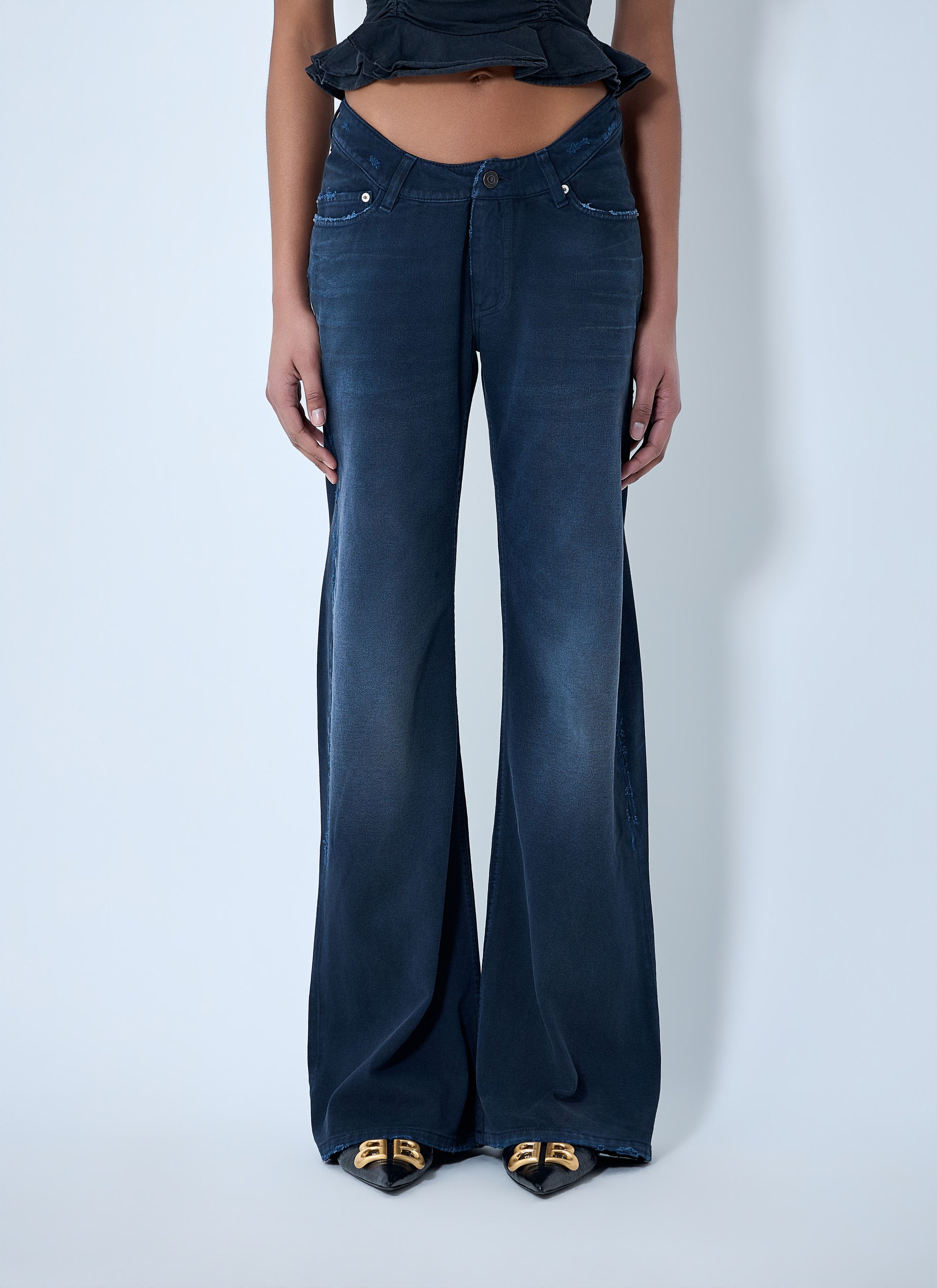 Balenciaga Curved Waist Jeans Size 28" / US 6 / IT 42 - 1 Thumbnail