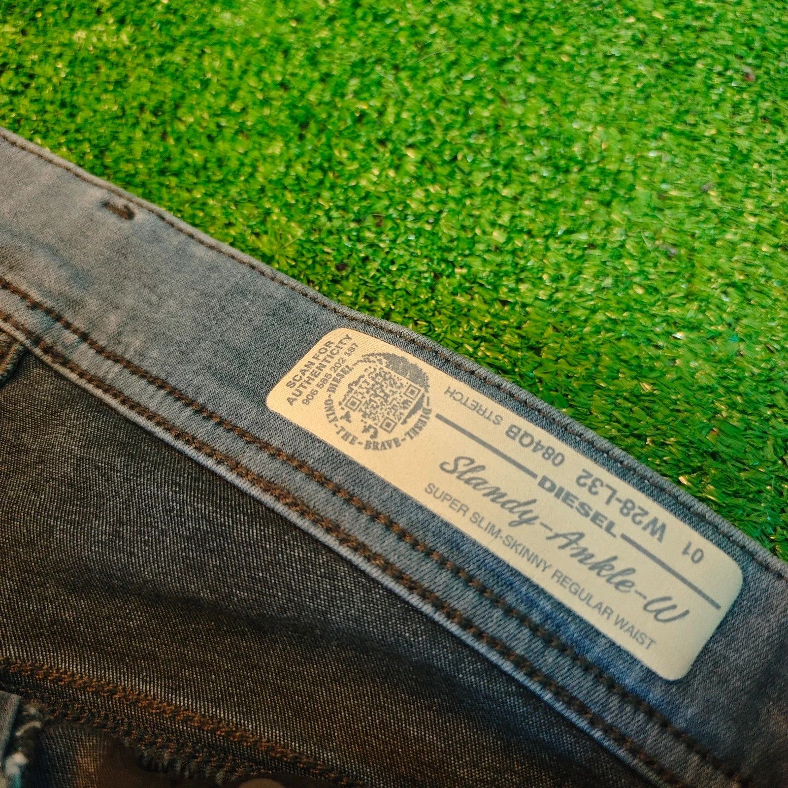 Diesel Diesel Slandy Ankle W Jeans Womens 28x32 gray super slim Size 28" / US 6 / IT 42 - 4 Thumbnail