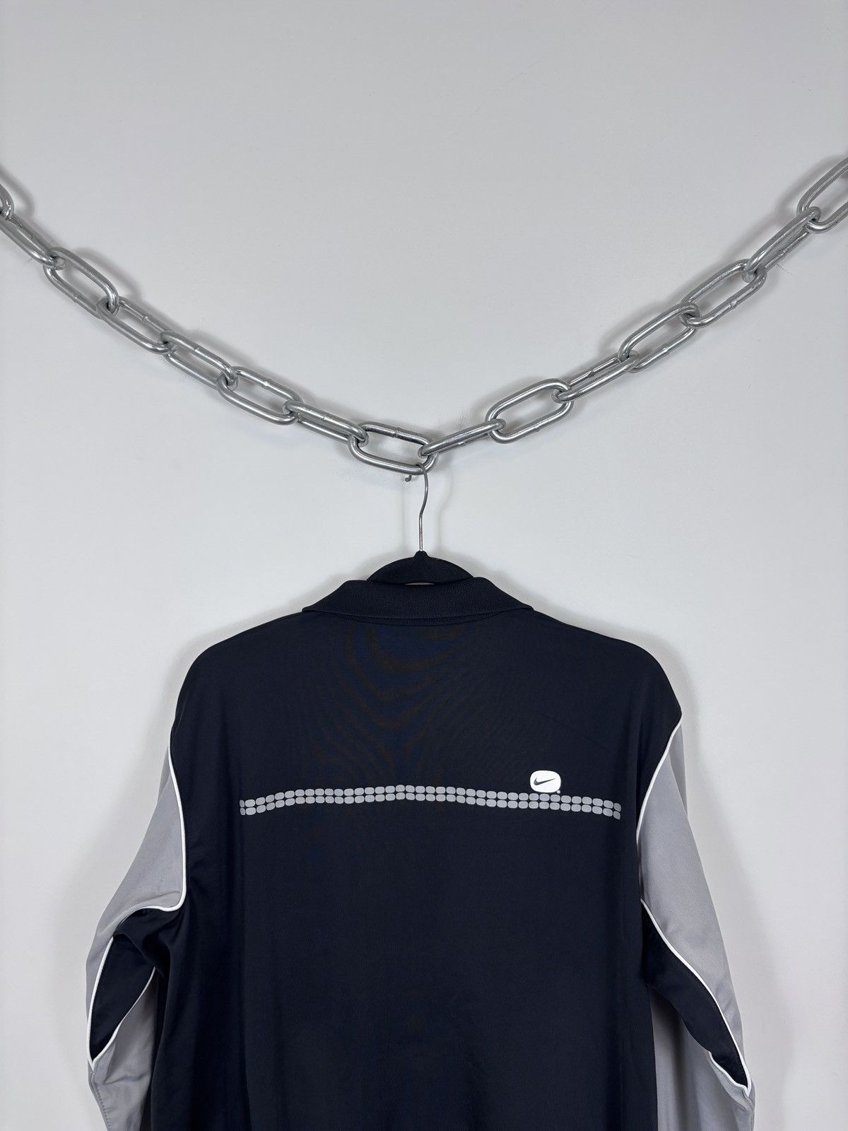 Nike Vintage Nike Y2K Swoosh Gray Retro Full Zip Track Top Jacket Size US M / EU 48-50 / 2 - 18 Thumbnail