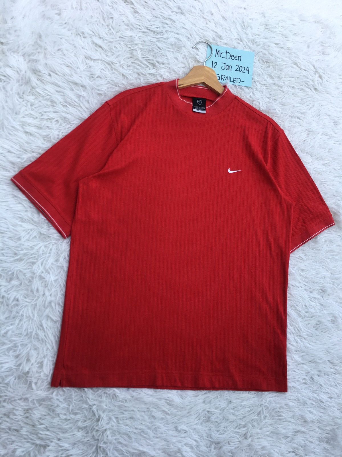 Nike Rare Vintage Nike Swoosh Logo Tshirt Size US L / EU 52-54 / 3 - 3 Thumbnail
