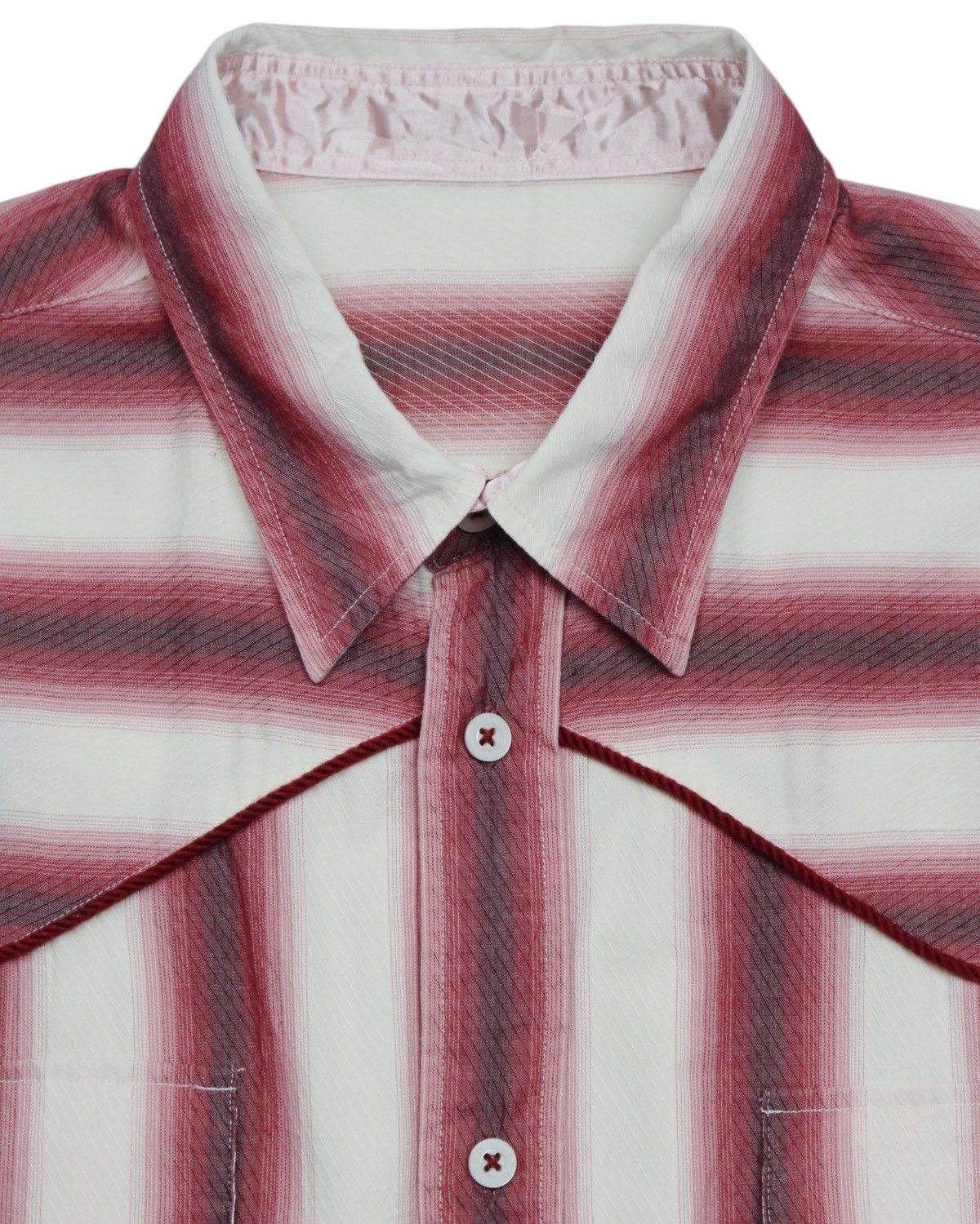 Hysteric Glamour SS2002 PPFM SECRET POCKET OMBRÉ STRIPE WESTERN SHIRT Size US M / EU 48-50 / 2 - 3 Thumbnail